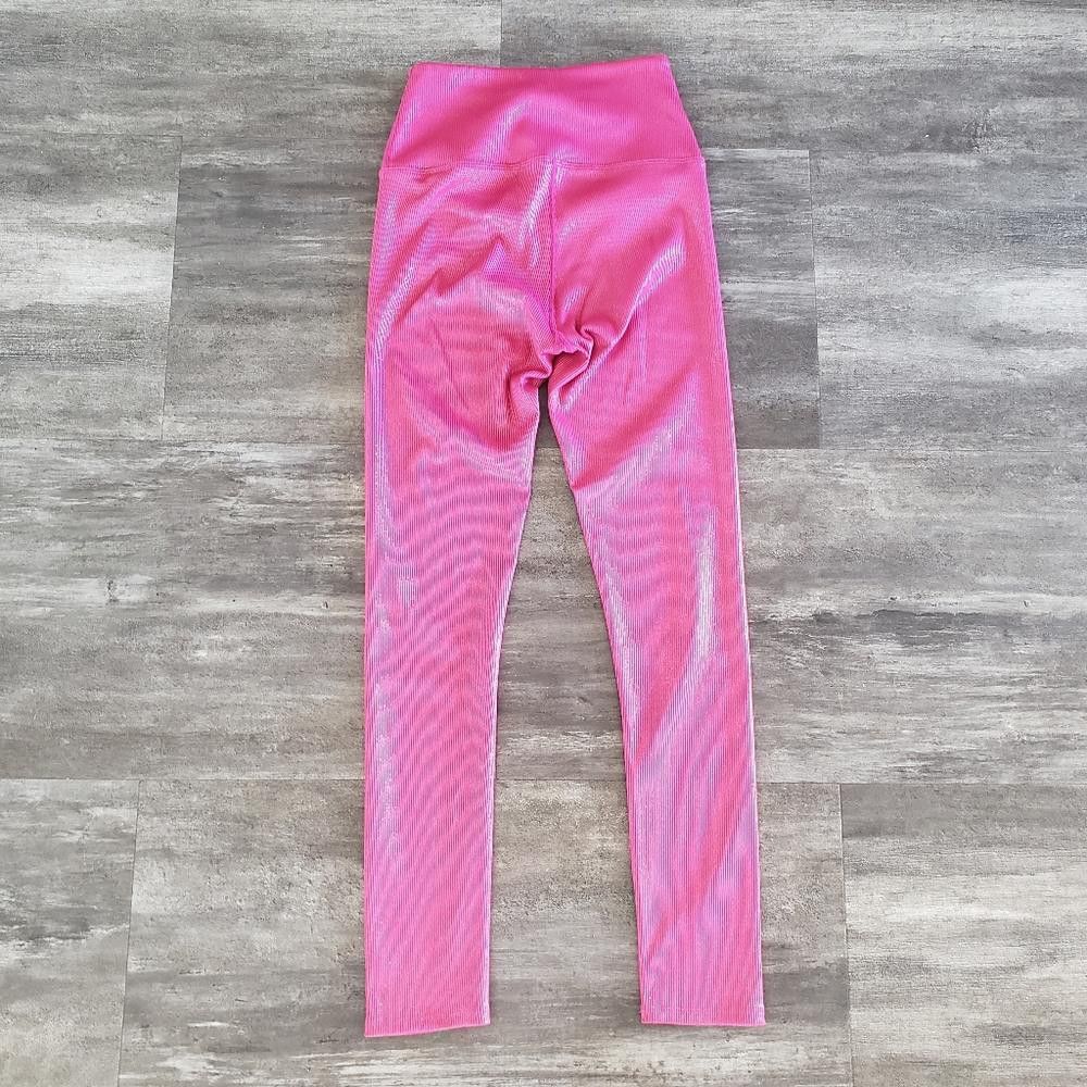 Carbon Magenta Iridescent Ribbed Carbon38 High Legging Size 28" / US 6 / IT 42 - 2 Thumbnail
