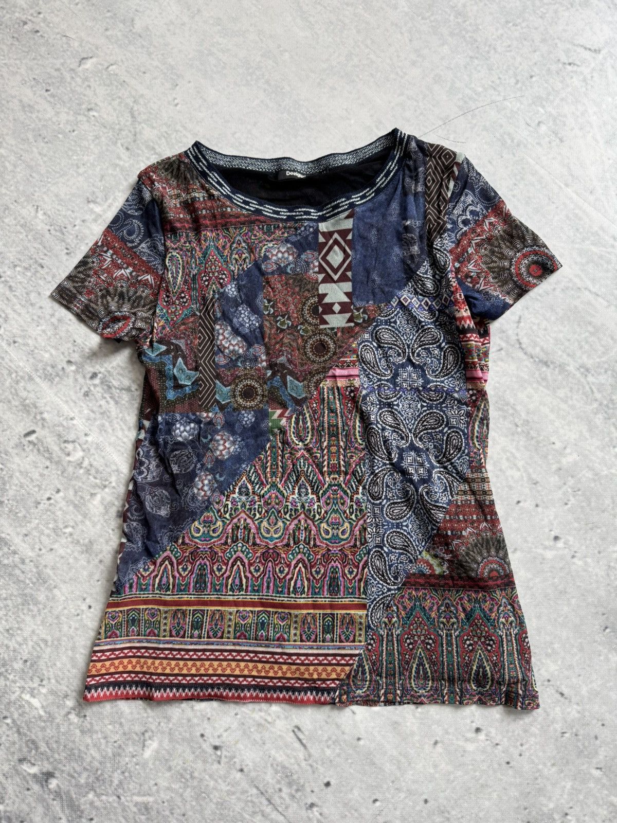 Designer × Desigual × Vintage Vintage Desiqual mesh top wmns Size M / US 6-8 / IT 42-44 - 1 Thumbnail