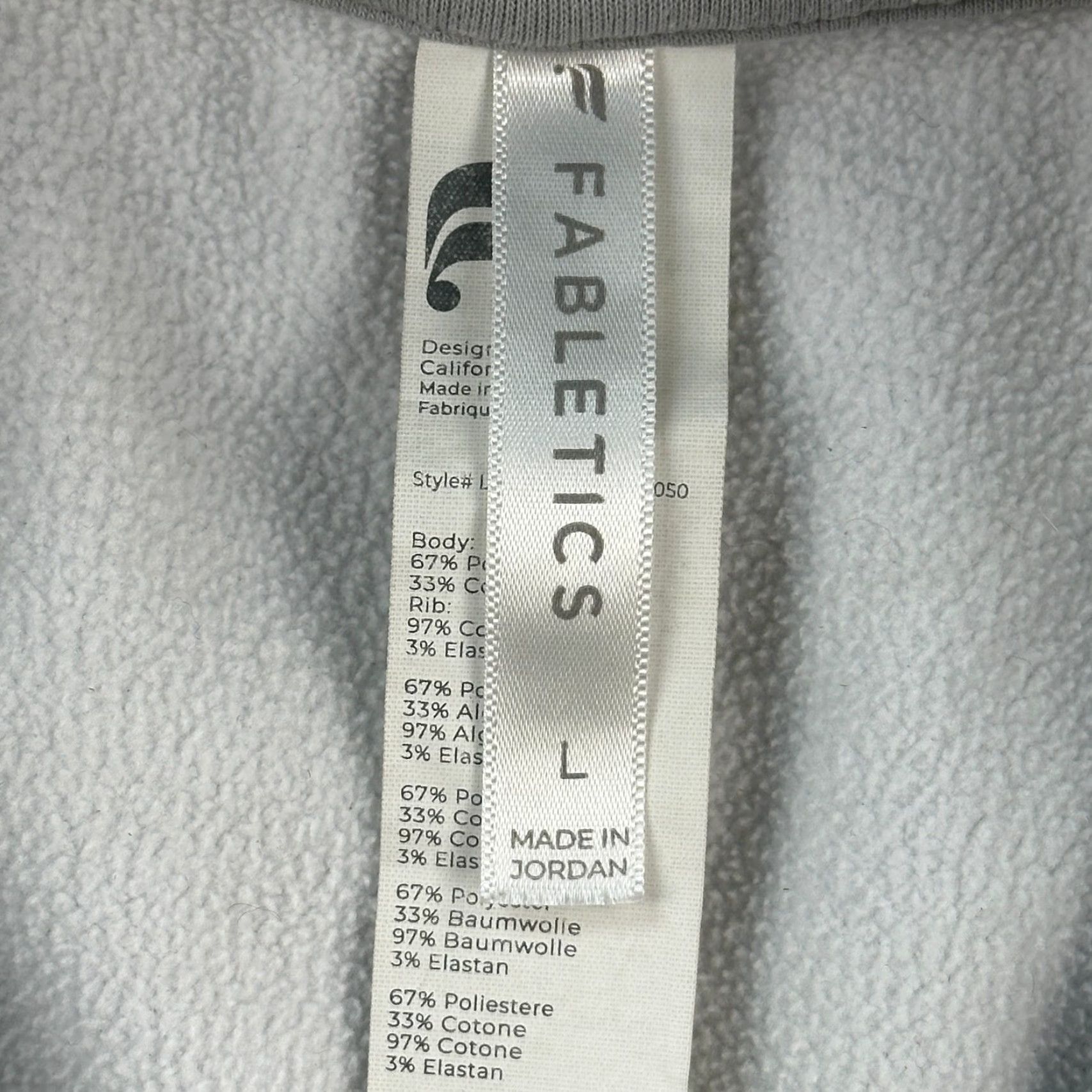 Fabletics Fabletics Hoodie Women's Large Gray Cozy Fleece Pullover Gym Active Shirt Size L / US 10 / IT 46 - 4 Thumbnail