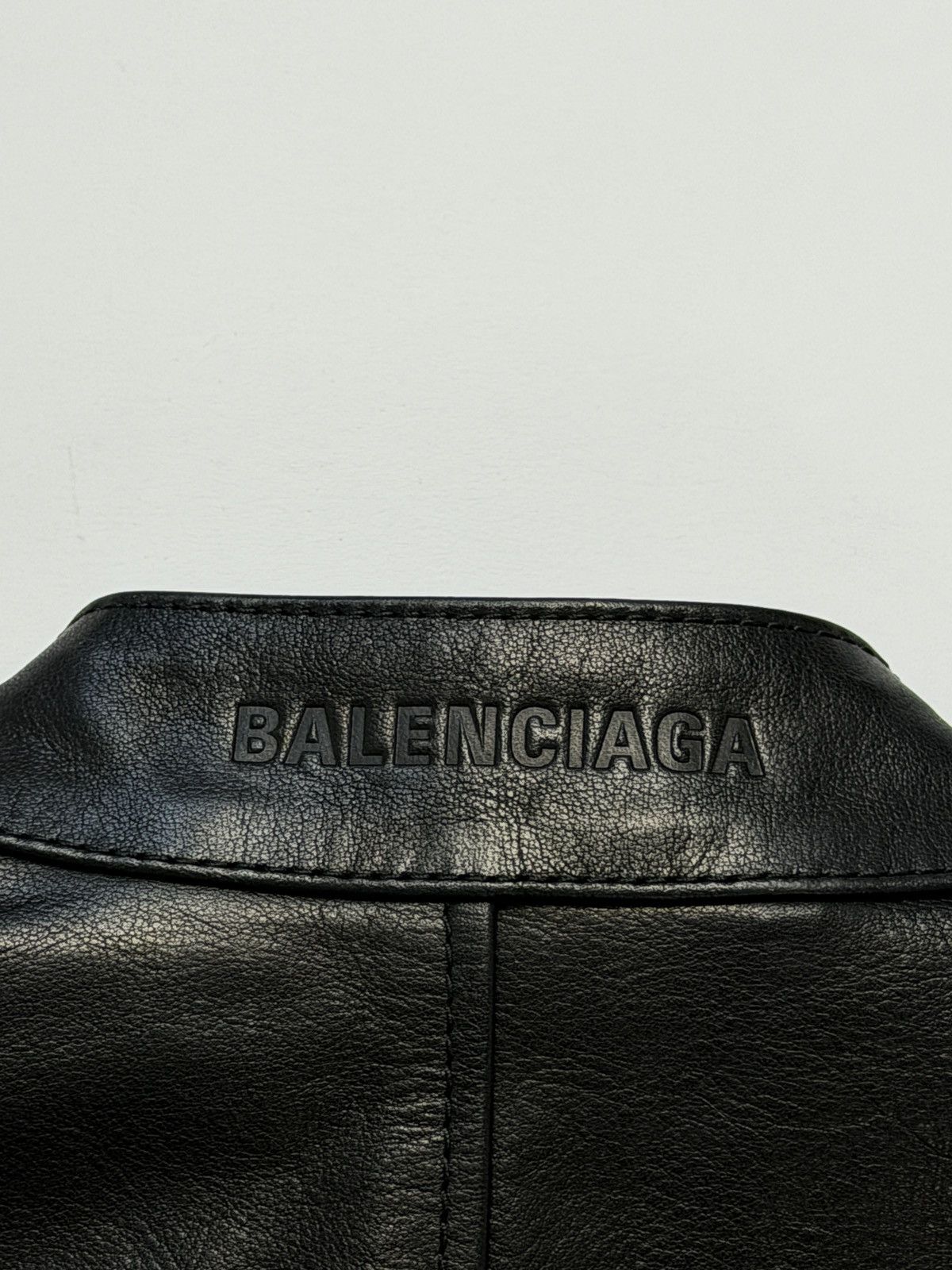 Balenciaga Balenciaga Racer Jacket Black Leather Size S / US 4 / IT 40 - 4 Thumbnail