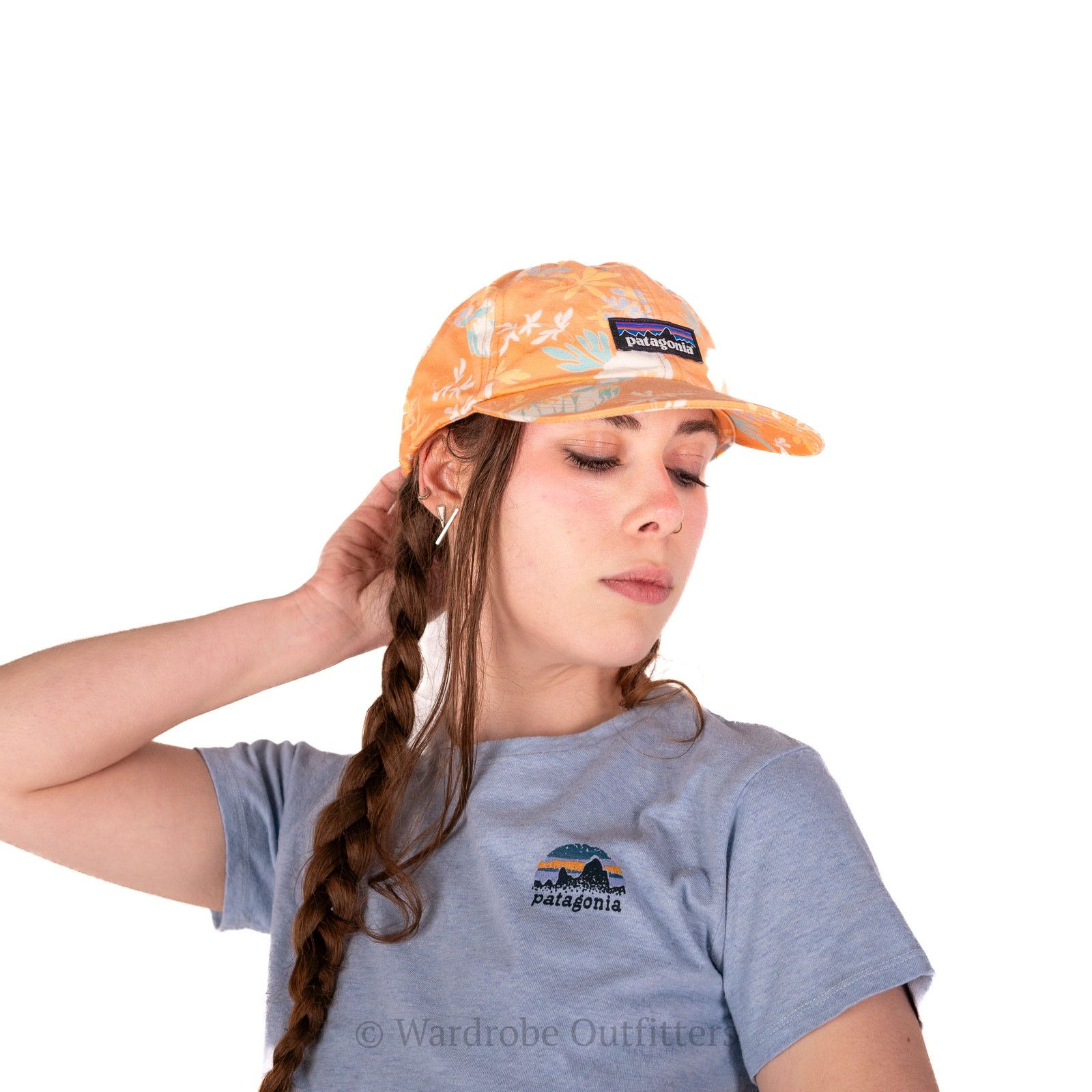 Patagonia Patagonia Cream Orange Palm Surf Hat Size ONE SIZE - 3 Thumbnail