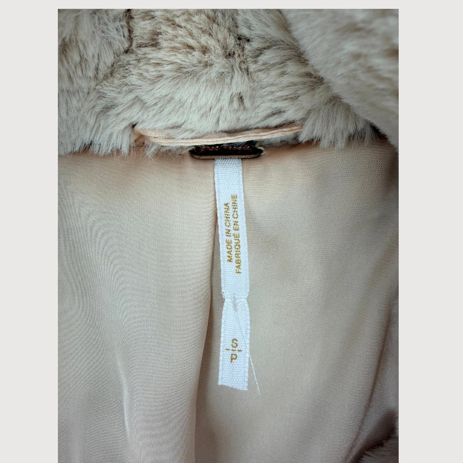 Free People Free People Faux Fur Coat Taupe Teddy Jacket S Size S / US 4 / IT 40 - 4 Thumbnail