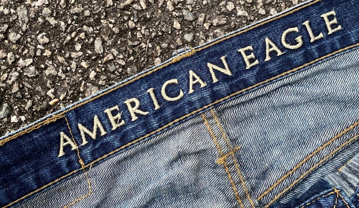 If Six Was Nine Vintage American Eagle Flared Distressed Denim Size US 31 - 15 Thumbnail