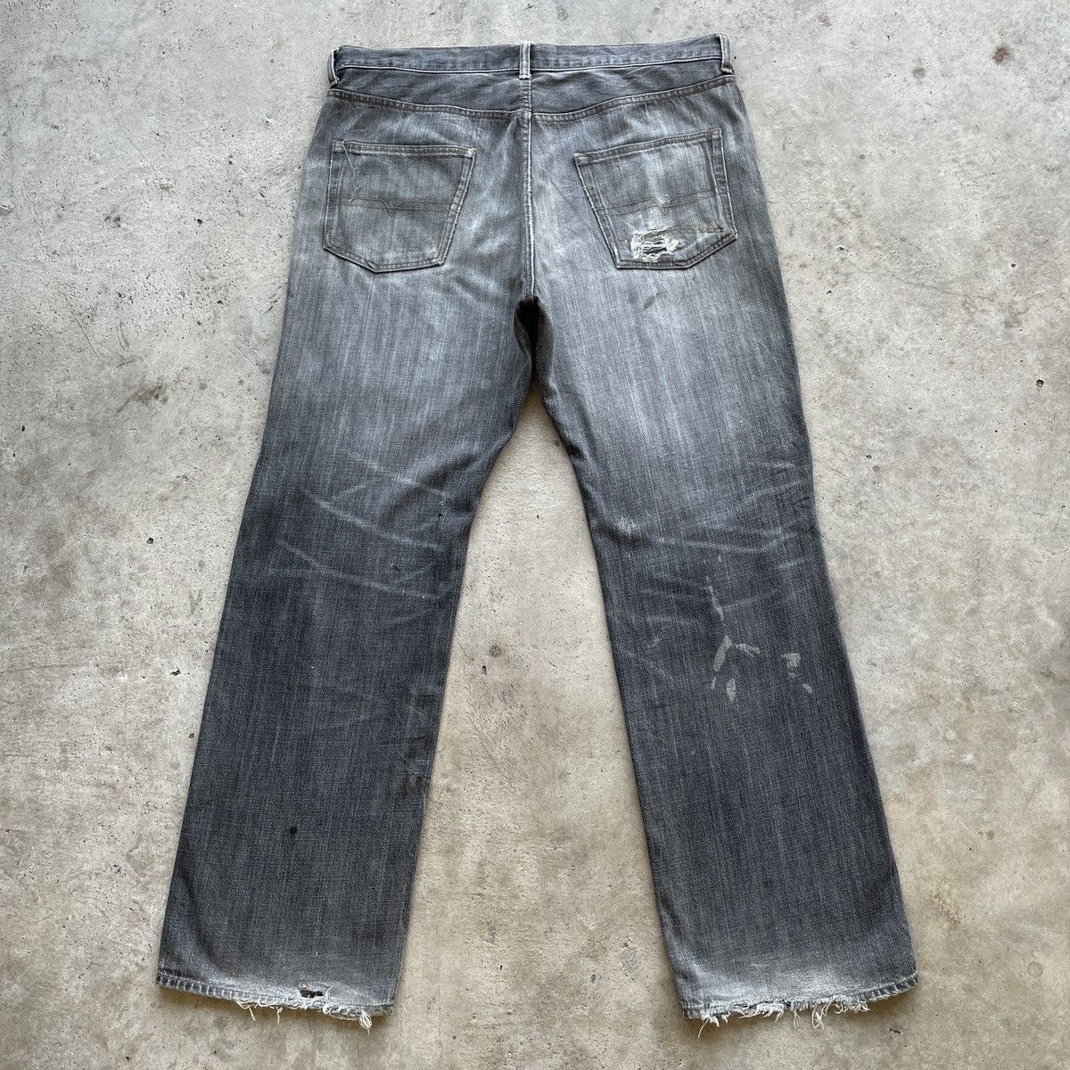 Japanese Brand W37x31.5💥 Japanese Vintage Black Faded Denim Jeans Pants Size US 37 - 10 Thumbnail