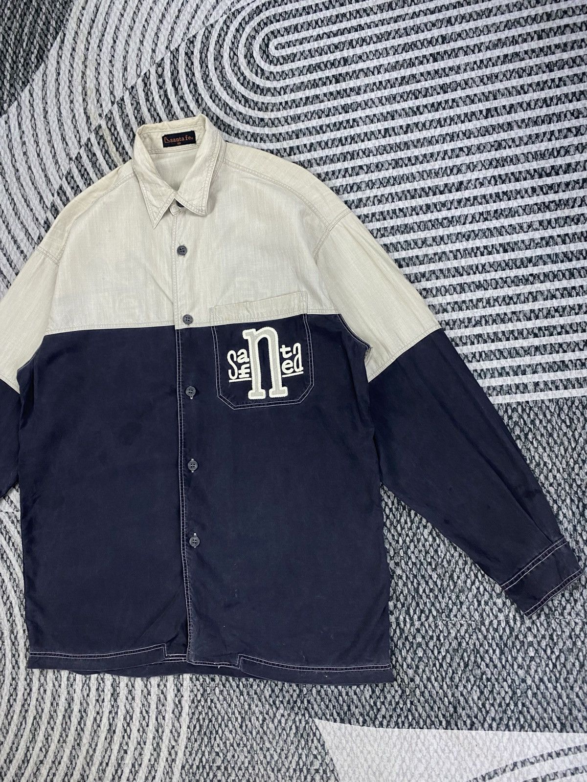 Japanese Brand Vintage Santa FE Embroidery Spellout Button Ups Shirt Size US M / EU 48-50 / 2 - 4 Thumbnail