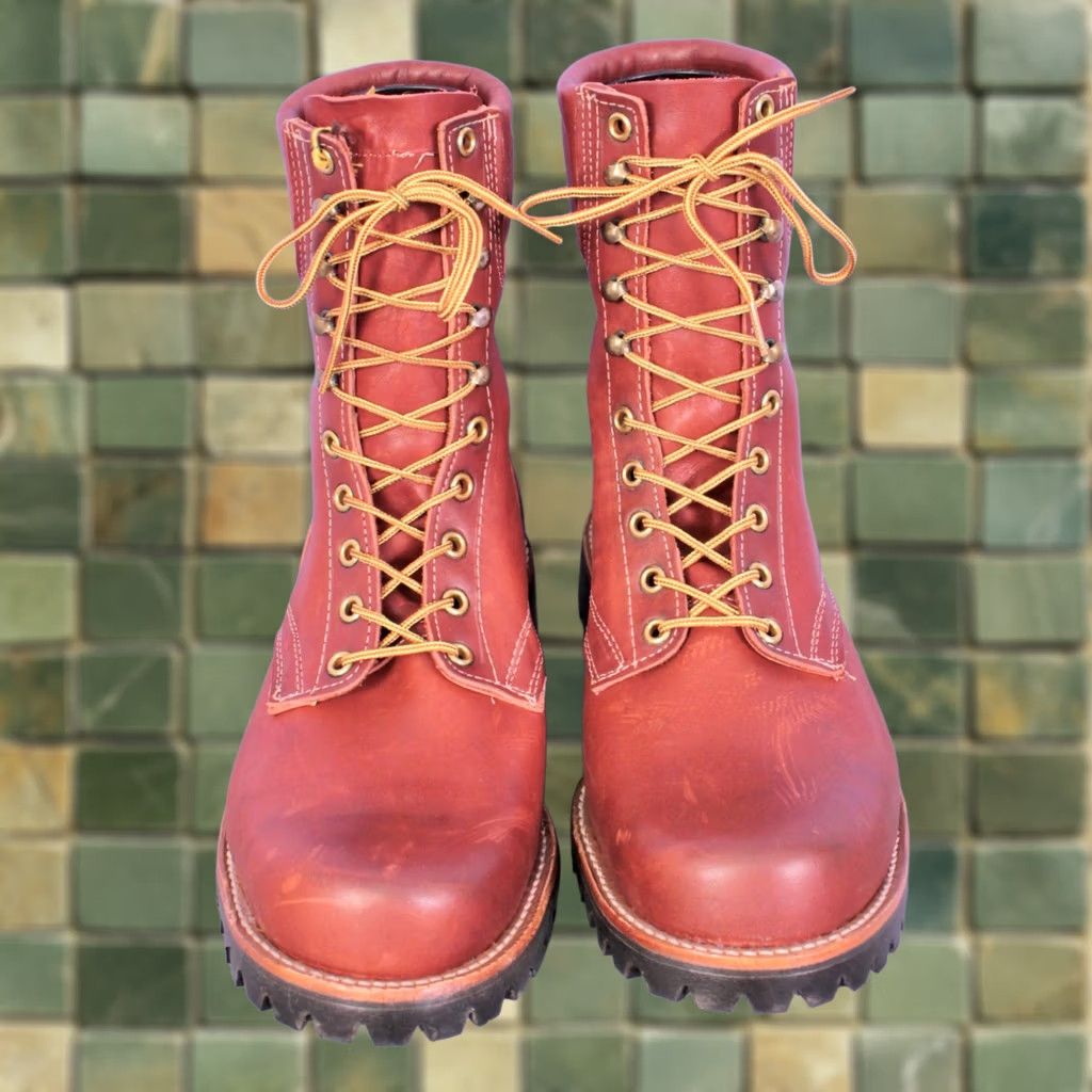 Vintage VINTAGE Golden Retriever Boots Brown Work Hunting 70s 9.5 EEE Mens Size US 10 / EU 43 - 1 Thumbnail