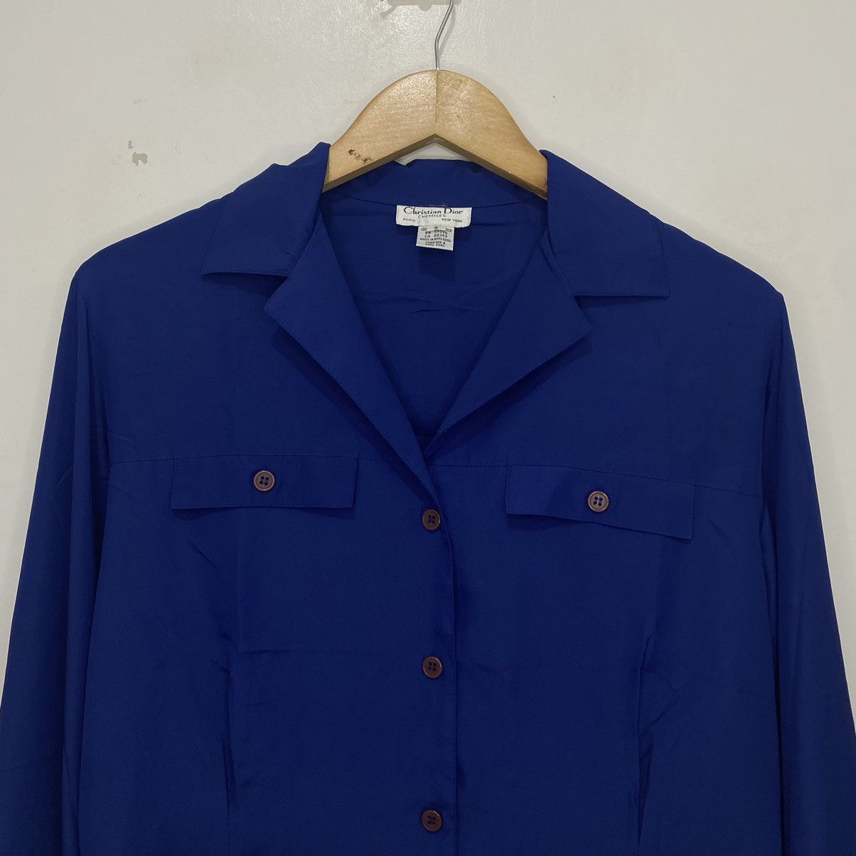 Dior 1980’s - Christian Dior Chemises - Button up Blouse Size M / US 6-8 / IT 42-44 - 2 Thumbnail