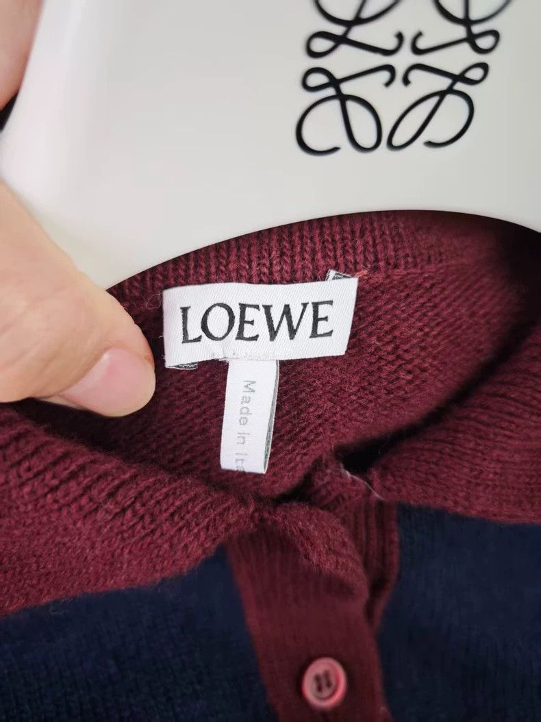 Loewe LOEWE Logo patch long sleeve wool knit sweater Size US XS / EU 42 / 0 - 3 Thumbnail