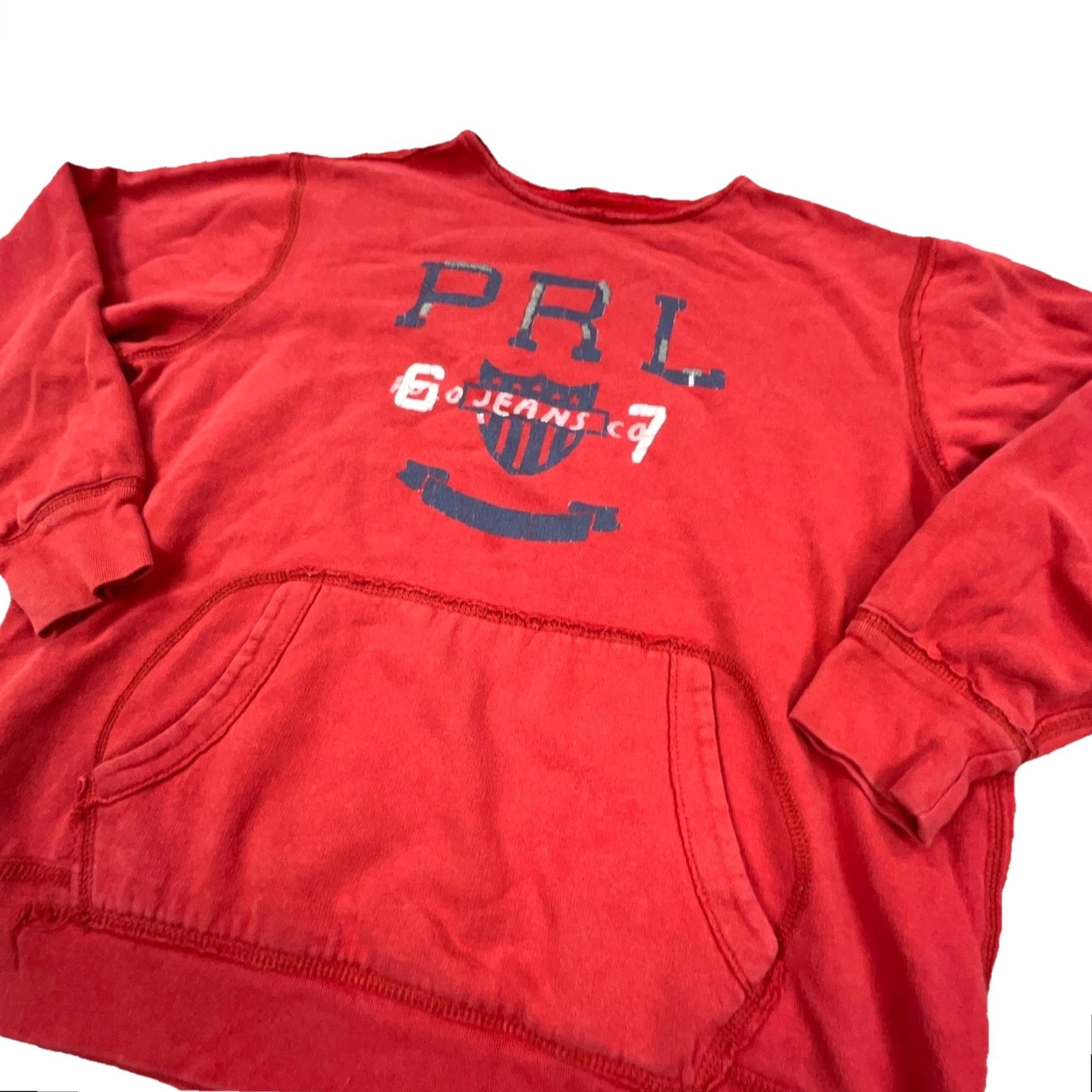 Polo Ralph Lauren Vintage Polo Ralph Lauren Sweatshirt Men Large Red PRL Jeans Y2K 2000s Size US L / EU 52-54 / 3 - 2 Thumbnail