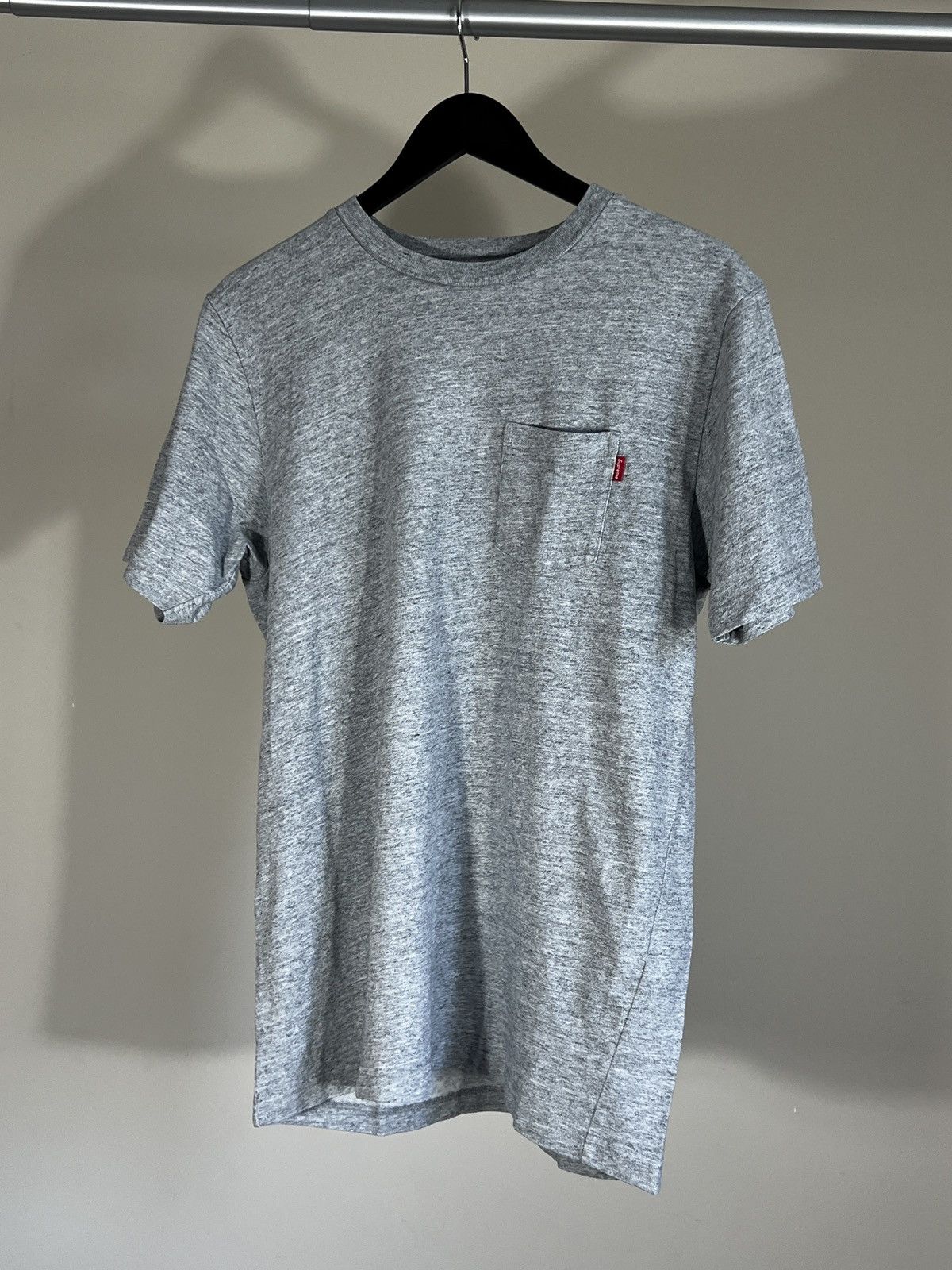 Supreme Supreme Grey Pocket Tee Size US L / EU 52-54 / 3 - 1 Thumbnail