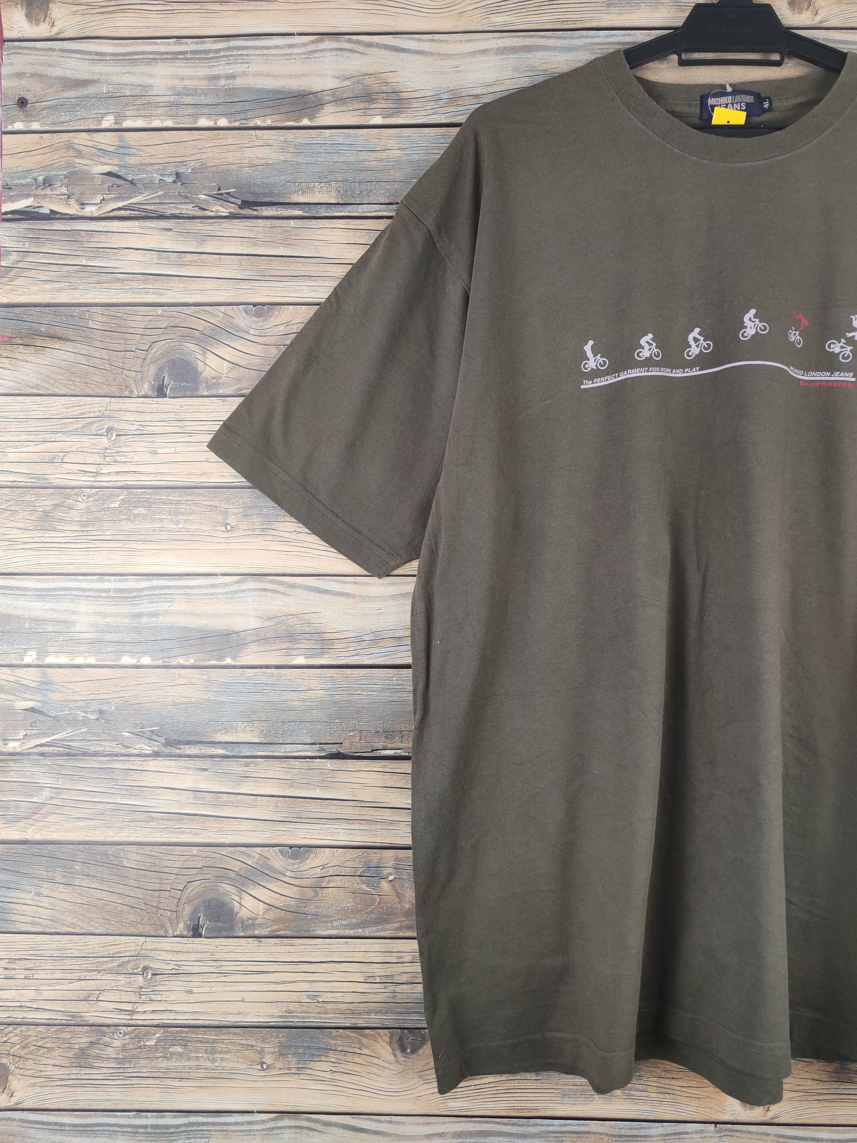 Michiko Koshino London DL Michiko London Jeans Olive Short Sleeve T-shirt #2764 Size US XL / EU 56 / 4 - 4 Thumbnail