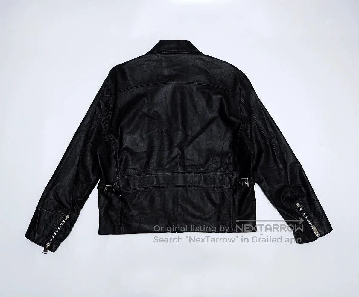 Second/Layer black calf leather rider jacket. Size US L / EU 52-54 / 3 - 3 Thumbnail