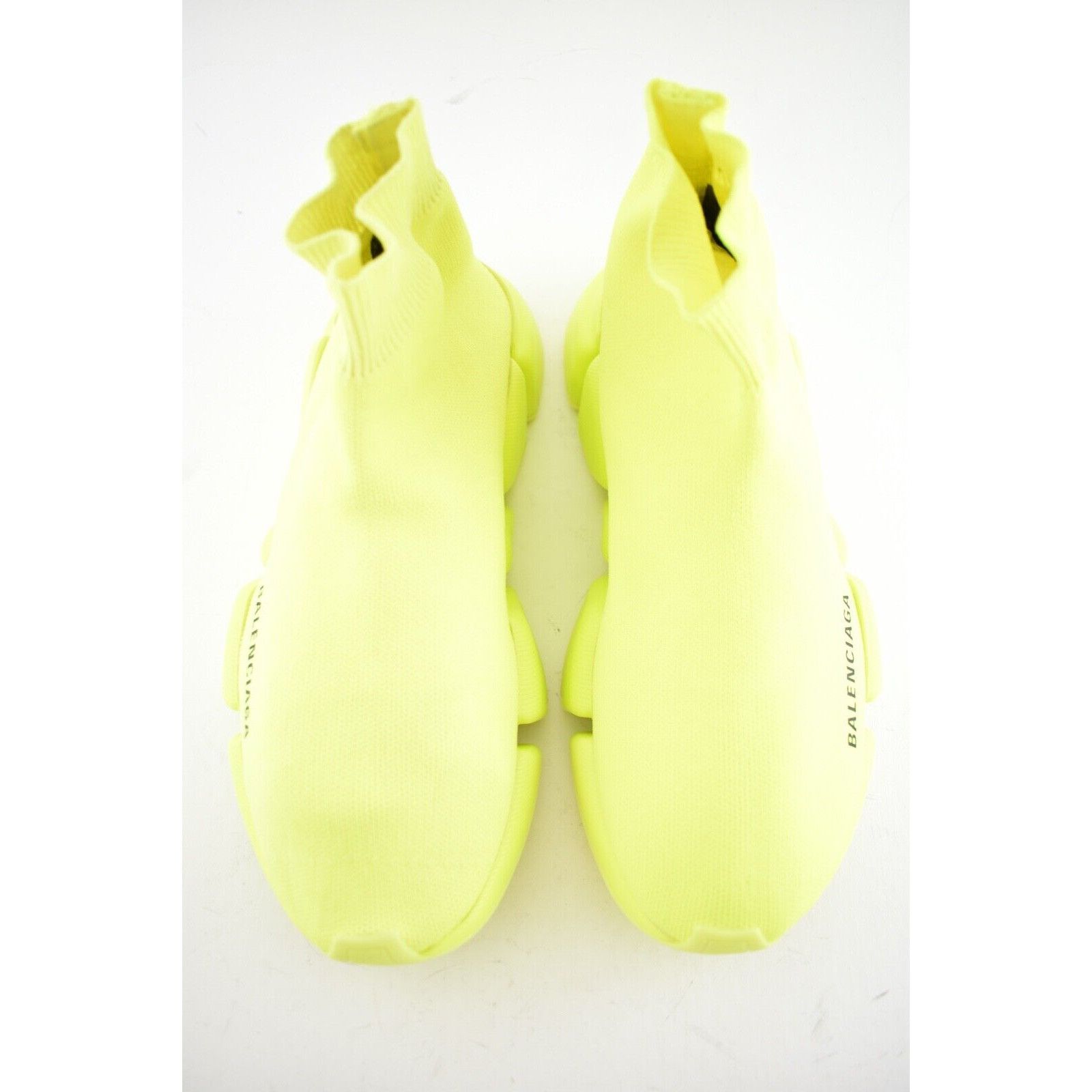 Balenciaga Speed 2.0 Sock Fluo Logo High Top Knit Trainer Sneaker 37 Size US 7 / IT 37 - 7 Thumbnail