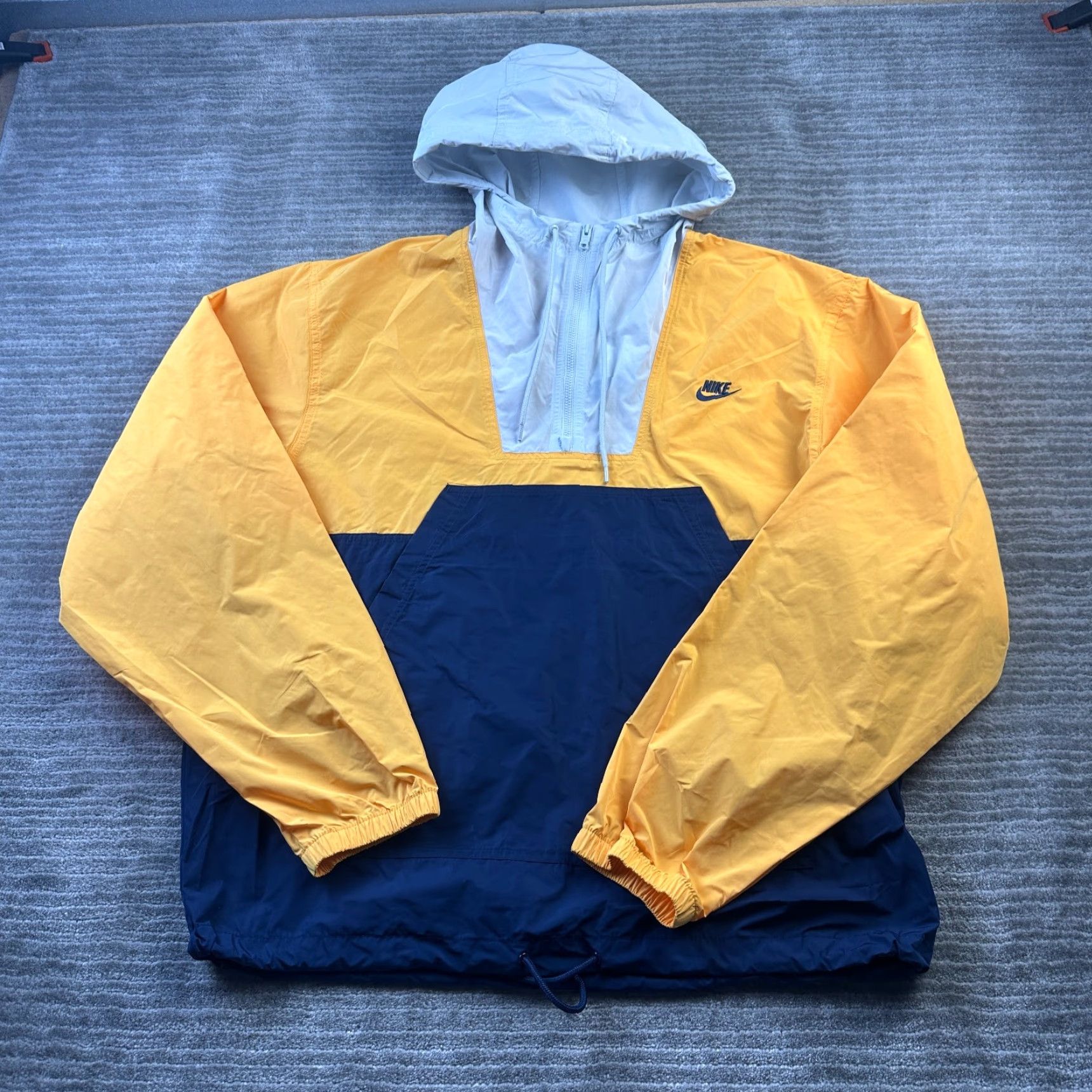 Nike Nike Jacket Mens M Windbreaker Colorblock Hooded Full Zip Pockets Multicolor Season Athleisure 90s? Size US M / EU 48-50 / 2 - 2 Thumbnail
