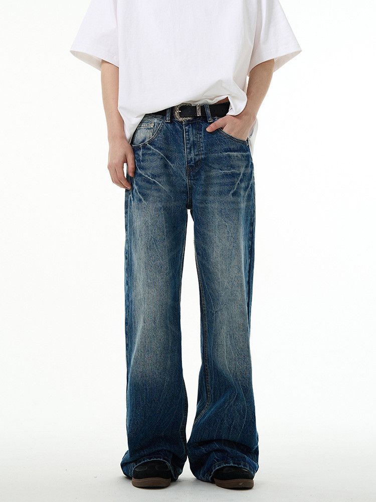 Japanese Brand American retro men's loose jeans Size US 32 / EU 48 - 1 Thumbnail