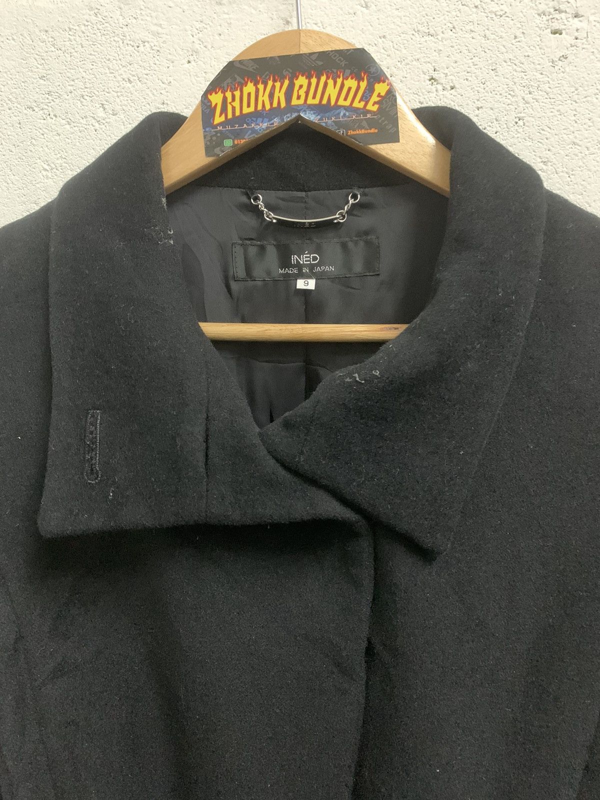 Yohji Yamamoto INED Stainless Steel Collar Jacket Single Melton Size S / US 4 / IT 40 - 7 Thumbnail