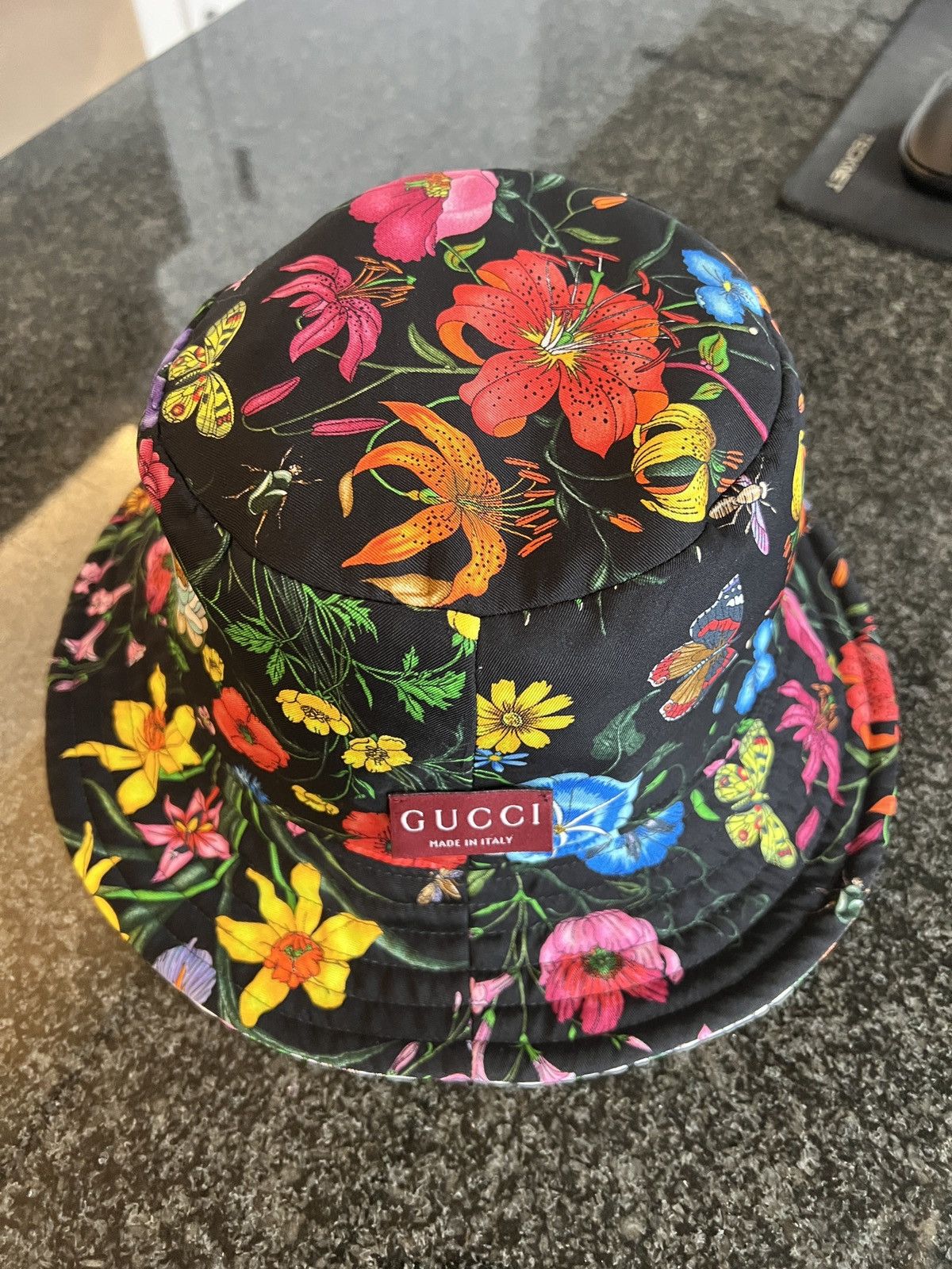 Gucci Gucci Resort Exclusive Floral Reversible Bucket Hat Size ONE SIZE - 7 Thumbnail