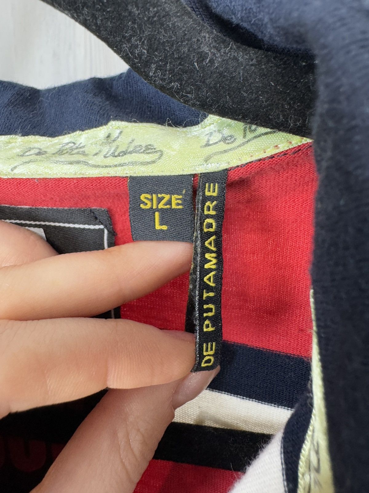 Designer De Puta Madre fuck pedophilia Italian blood rugby polo Size US L / EU 52-54 / 3 - 8 Thumbnail