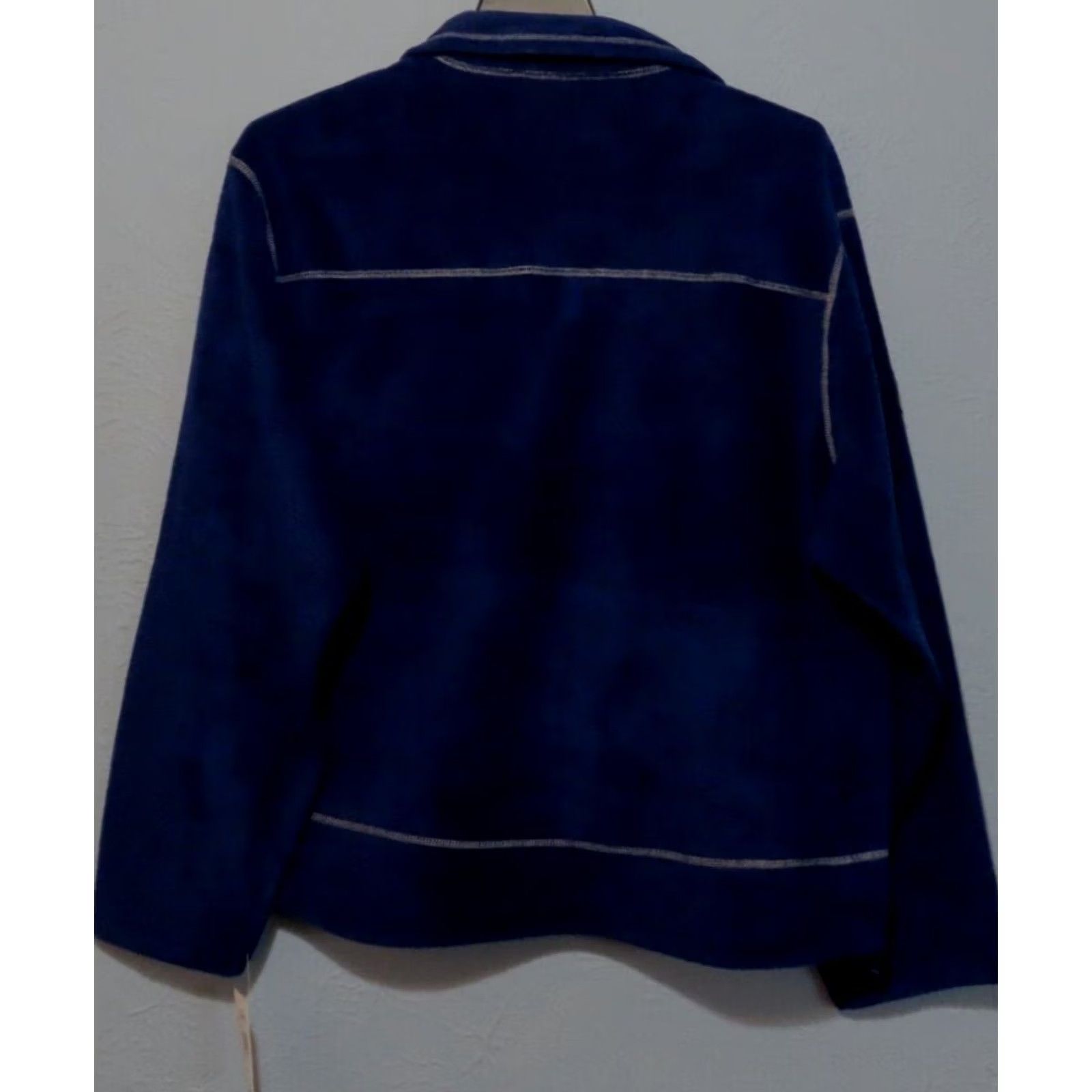 Vintage Cabela's Snake River Jacket XL Reg Mariner Blue Fleece Full Zip Pocket Windbreaker Outdoors Men Size US XL / EU 56 / 4 - 7 Thumbnail
