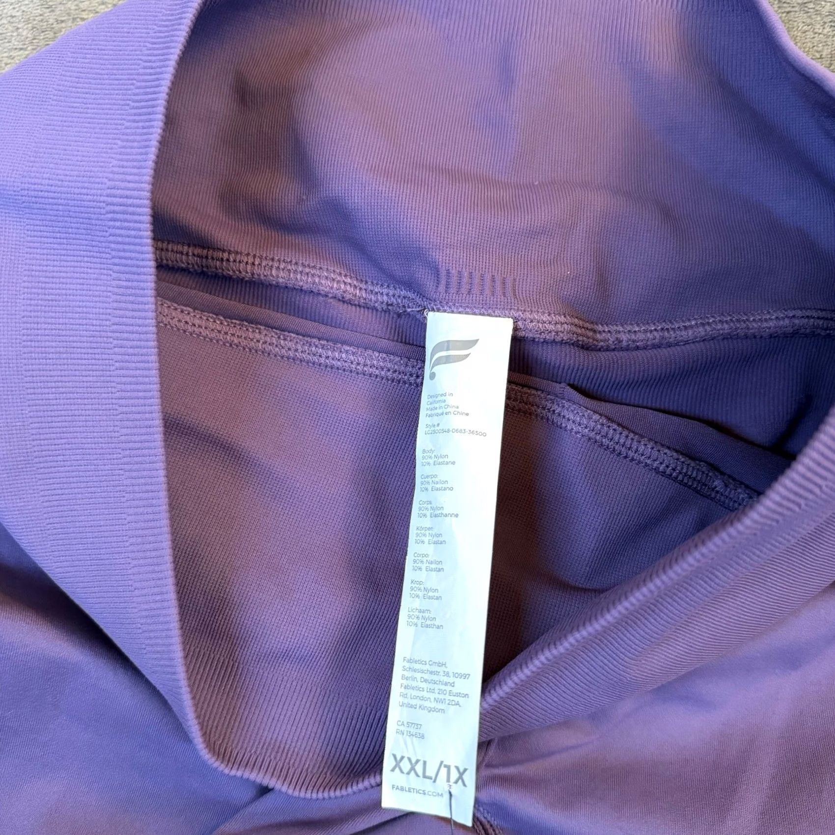 Fabletics Fabletics Leggings Womens XX L/1X Purple High Waisted Seamless Compression NWT Gym & Training Activewear Pants Size 30" / US 8 / IT 44 - 3 Thumbnail