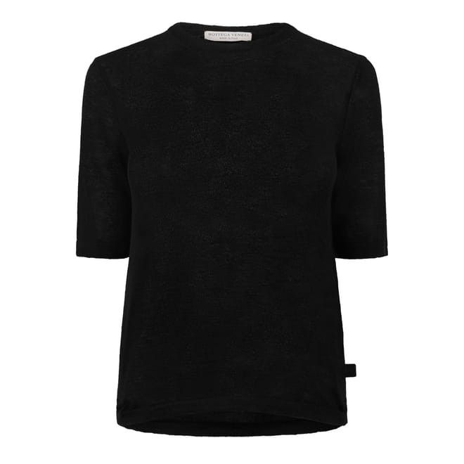 Bottega Veneta Bottega Veneta Regular Fit Crew Neck T-Shirt in Black Size S / US 4 / IT 40 - 1 Thumbnail