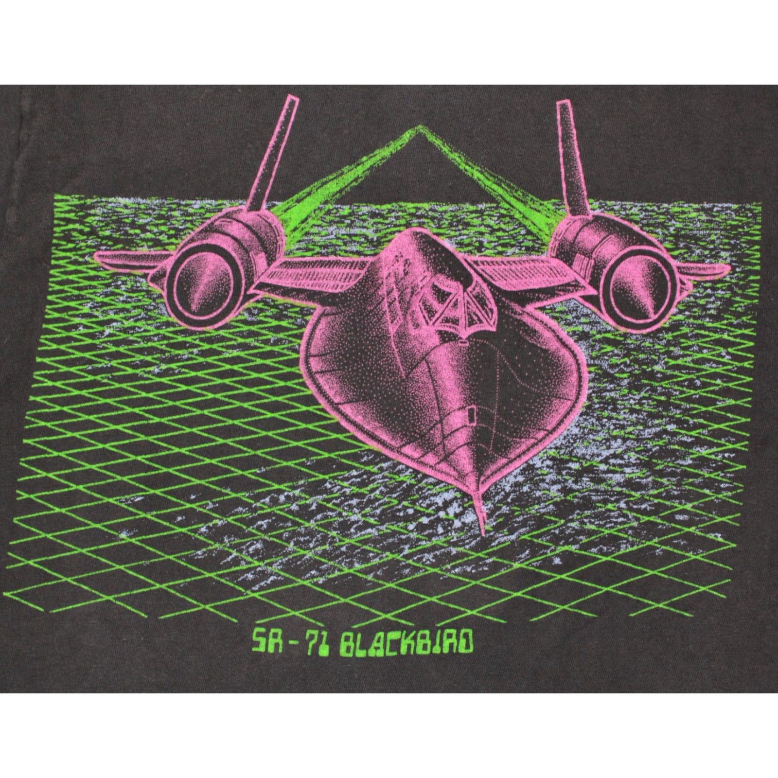 Hanes Hanes VTG 80s SR-71 Blackbird Airplane TShirt Sz S Cotton Graphic Tee Mens Black 1980s T-Shirt Size US M / EU 48-50 / 2 - 5 Thumbnail