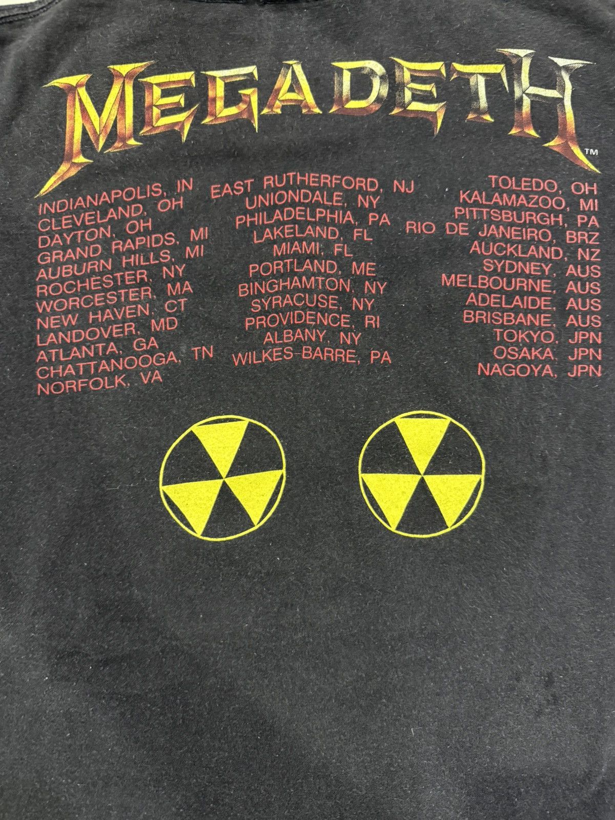 Band Tees × Megadeth × Vintage vintage 90s megadeth rust in peace tour tshirt Size US L / EU 52-54 / 3 - 4 Thumbnail