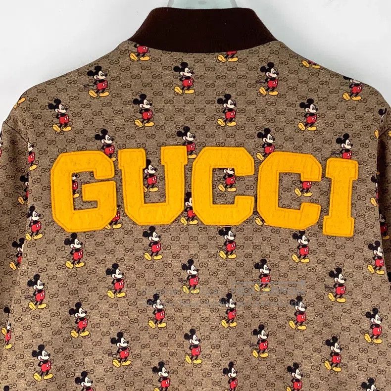Gucci Gucci Dark brown Mickey Mouse logo old flower full print s Size XS / US 0-2 / IT 36-38 - 5 Thumbnail