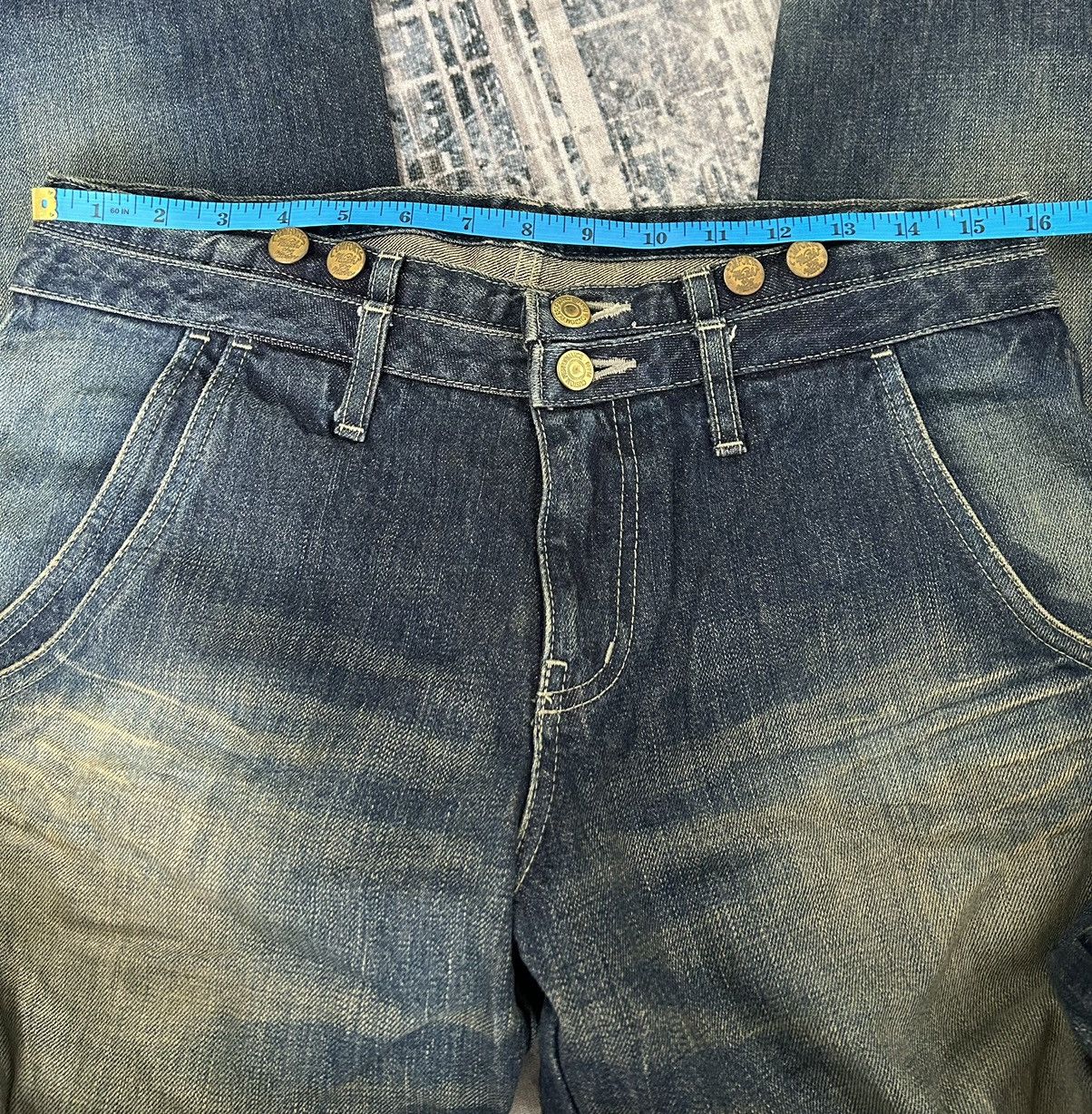 PPFM PPFM Carpenter Solid Washed Denim Pants Size US 32 / EU 48 - 14 Thumbnail