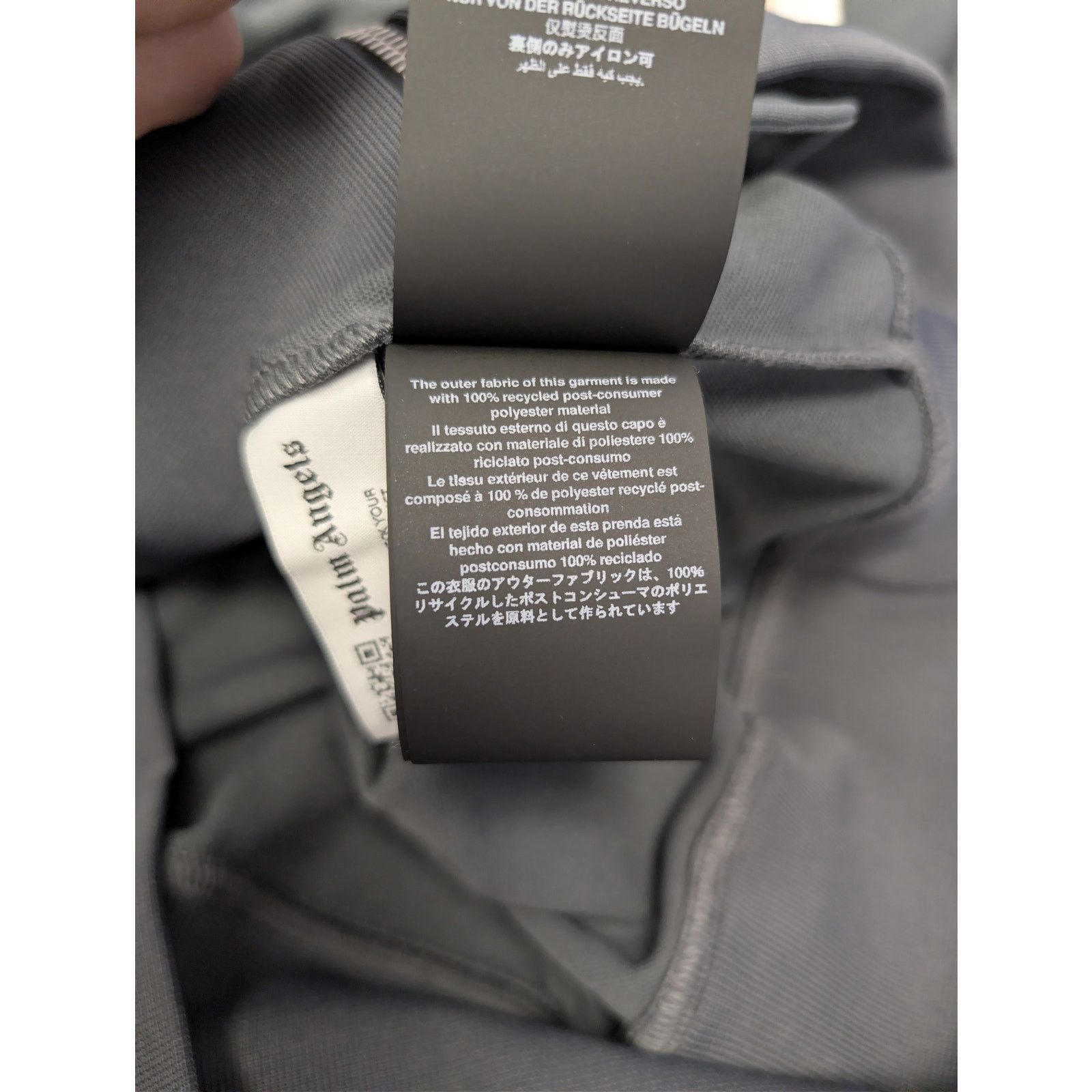 Palm Angels o1rshd1 New Classic Track Jacket in Dark Grey / White Size US M / EU 48-50 / 2 - 19 Thumbnail