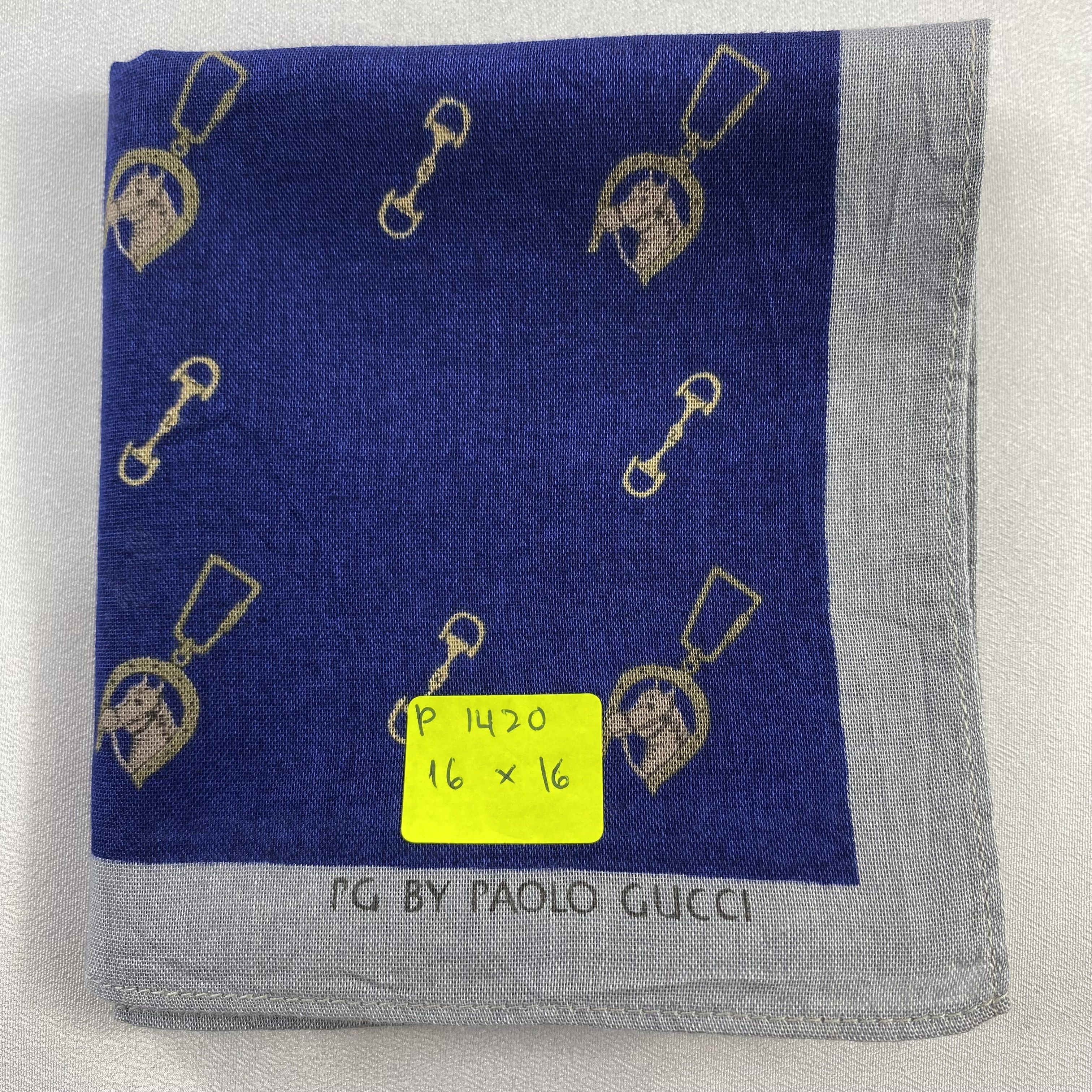 Paolo Gucci × Vintage Paolo Gucci Handkerchief / Neckerchief / Bandana-P1420 Size ONE SIZE - 5 Thumbnail