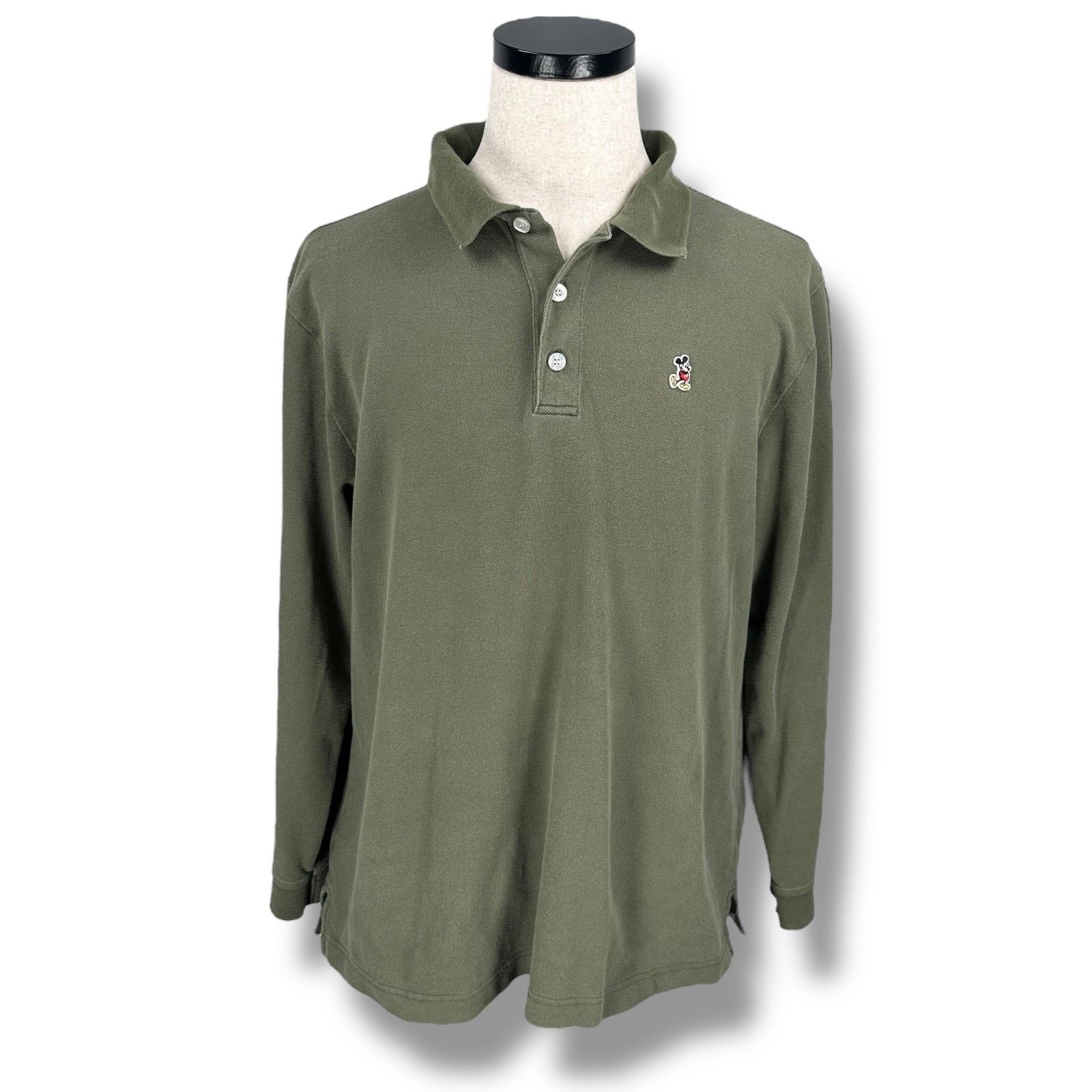 Disney Vintage Disney Mickey Mouse Polo Shirt Mens L Green Logo 90s Size US L / EU 52-54 / 3 - 1 Thumbnail