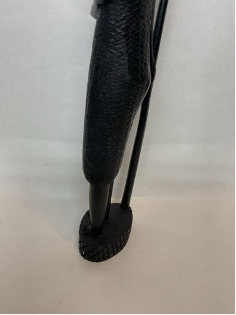 Other Hand Carved Wood Hunter Tribal Figure Kenyan Besmo 14.5” Size 26 - 9 Thumbnail