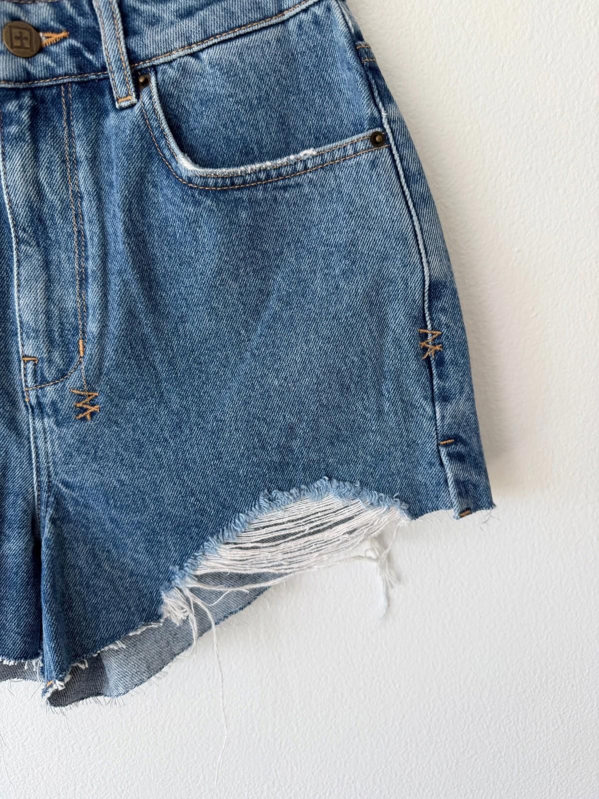 Ksubi new ksubi womens denim rise n hi shorts heritage blue 26 8 Size 26" / US 2 / IT 38 - 3 Thumbnail