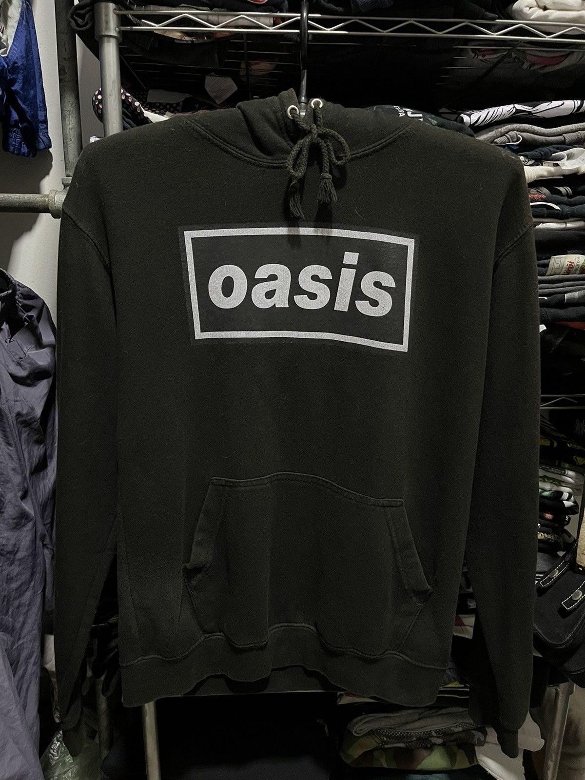 Band Tees × Vintage Oasis Brit Rock Band Classic Logo Hoodie Size US XS / EU 42 / 0 - 1 Thumbnail