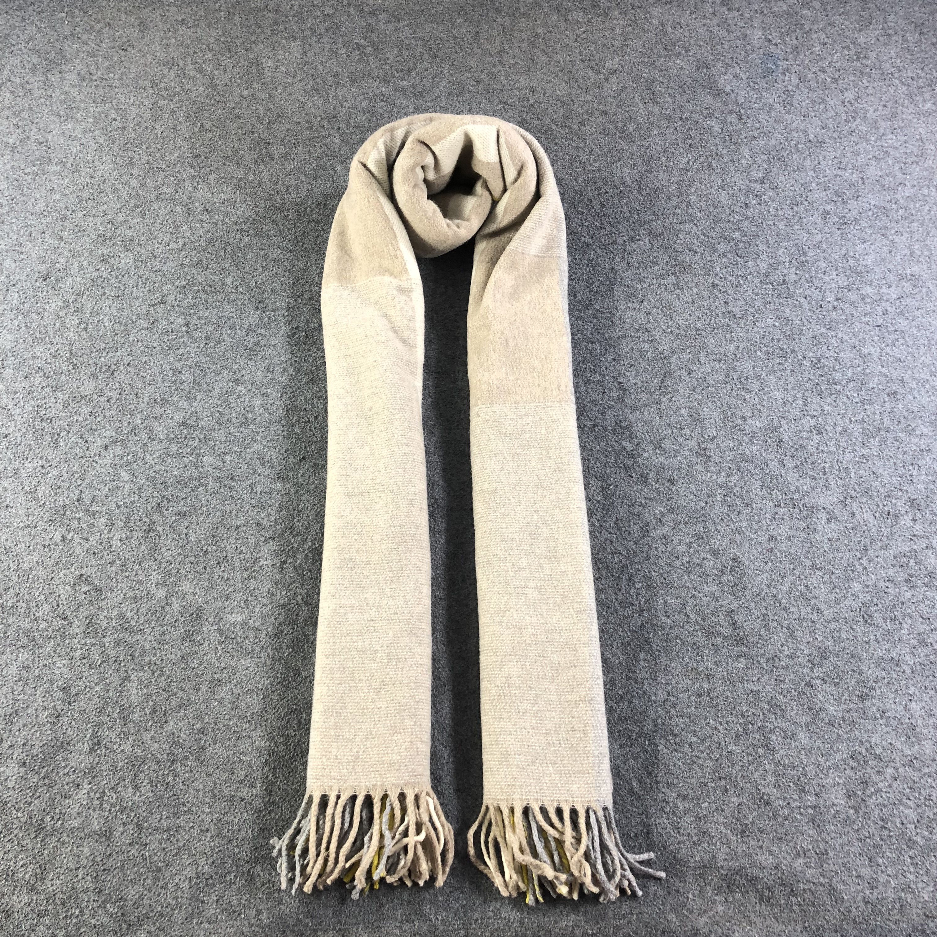 Vintage Striped made in Italy Cashmere/Wool Scarf Muffler V1112 Size ONE SIZE - 1 Thumbnail