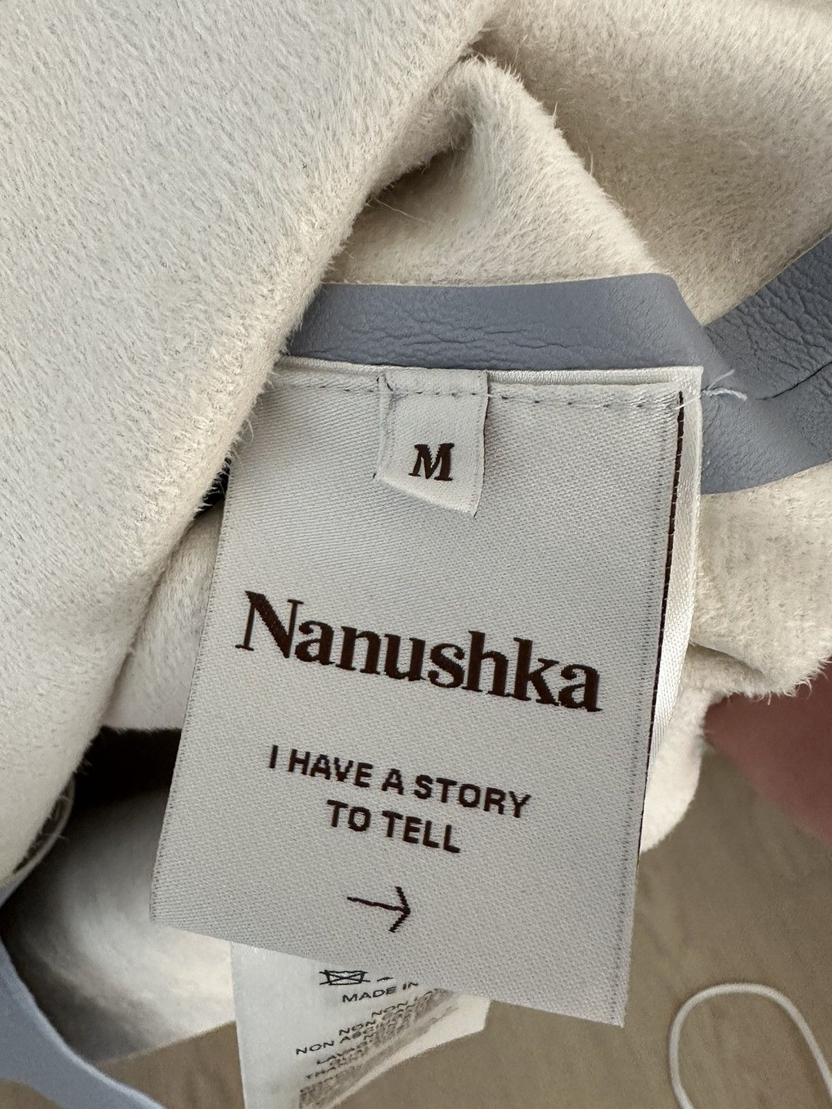 Nanushka Pastel Blue Vegan Leather Shirt Size US M / EU 48-50 / 2 - 5 Thumbnail