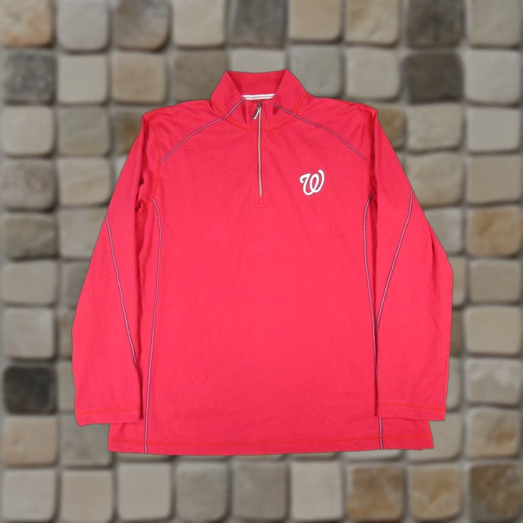 Tommy Bahama VINTAGE Tommy Bahama Island Zone Sweater Mens L Red Cotton Blend Logo Pullover Golf Hiking Walking Mens Size US L / EU 52-54 / 3 - 1 Thumbnail