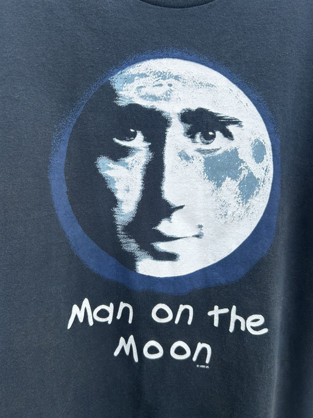 Vintage Mega Rare Vintage Jim Carrey Man on the Moon 1999 Movie Tee Size US XL / EU 56 / 4 - 4 Thumbnail