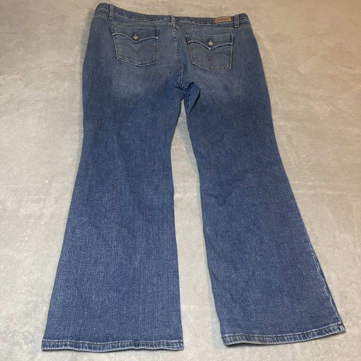 Levi's Vintage Y2K Levis 590 Bootcut Jeans Womens 20W S Blue Denim Size 41" - 2 Thumbnail
