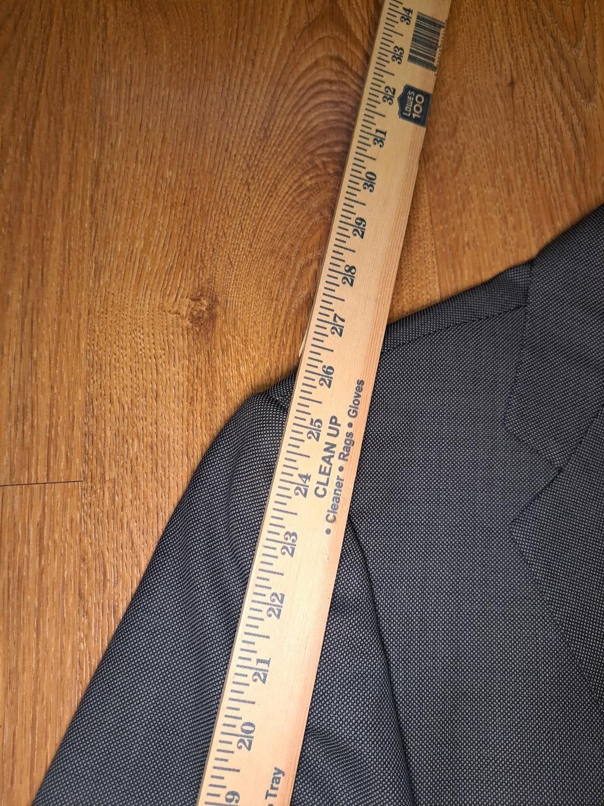 Ermenegildo Zegna Ermenegildo Zegna Sport Coat Mens 44L Gray Birdseye Wool Size 44L - 12 Thumbnail