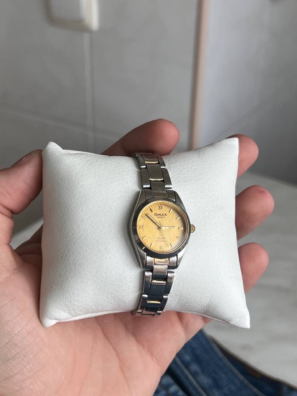 Japanese Brand × Vintage Vintage Japanese style futuristic Watch Omax y2k Yellow Dial Size ONE SIZE - 4 Thumbnail