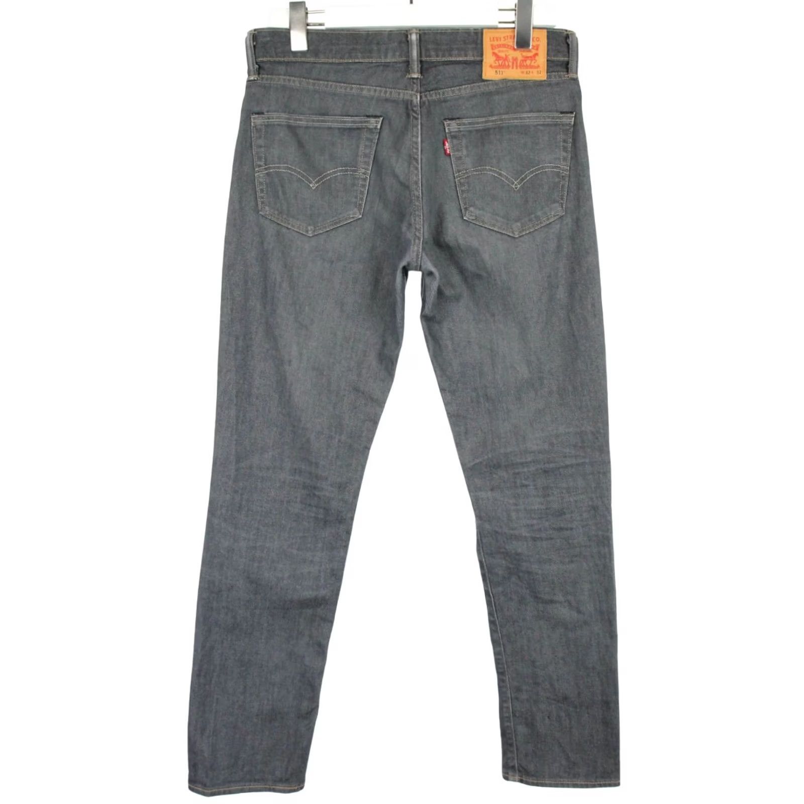Levi's LEVI'S 511 Jeans Men's Slim Fit W32/L32 Zip Fly Dark Grey Whiskers Size US 32 / EU 48 - 2 Thumbnail