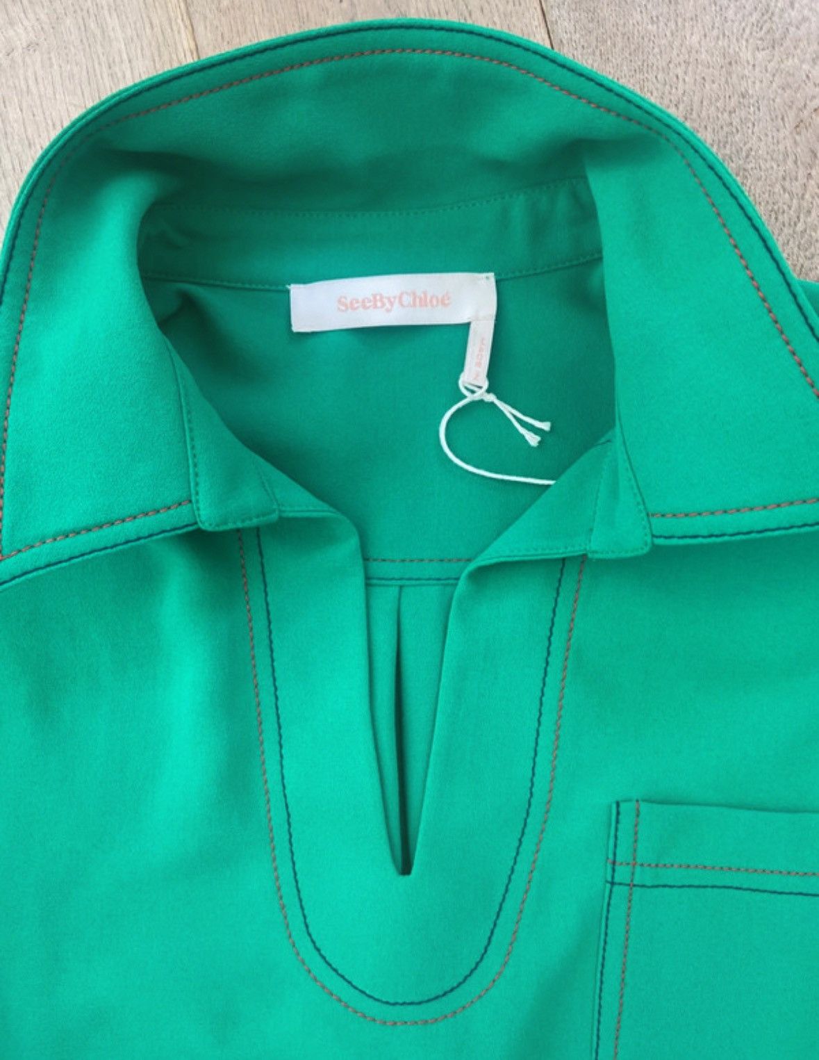 See by Chloe See by Chloé Blouse – Apple Green – New with Tags Size M / US 6-8 / IT 42-44 - 2 Thumbnail