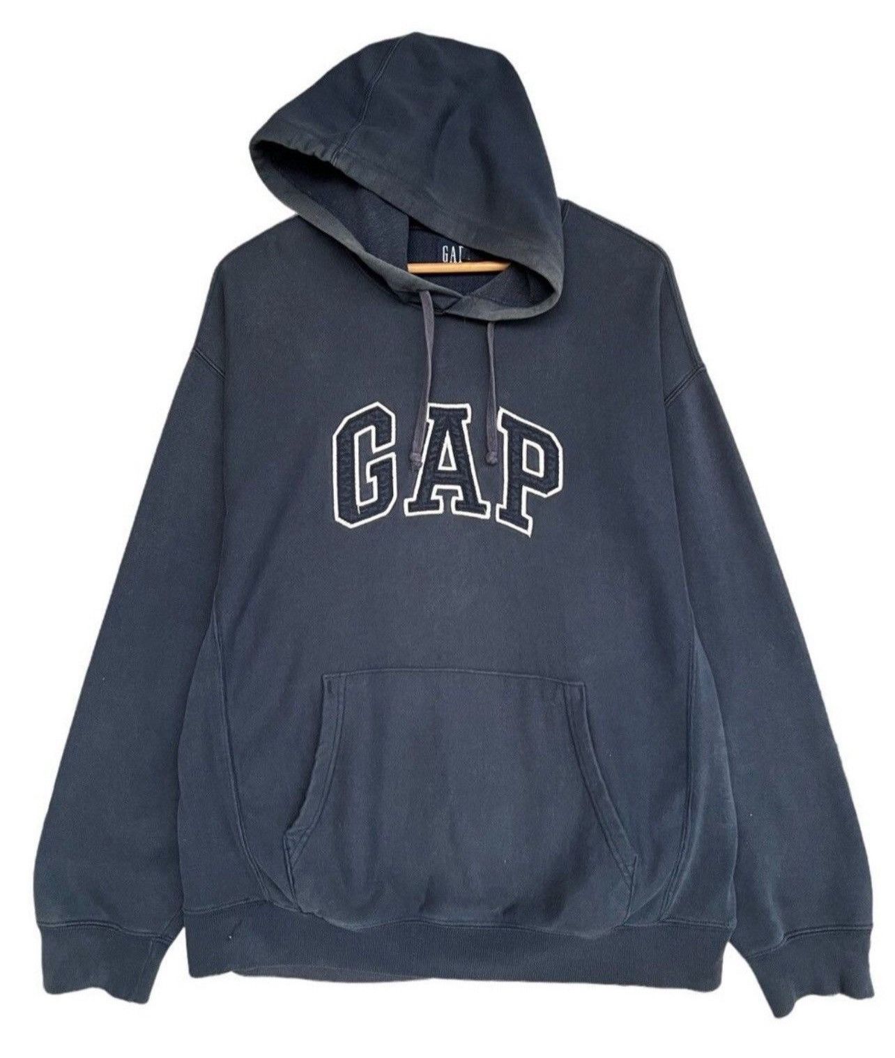 Vintage Gap Navy Blue Hoodie Gap Faded Hoodie Size L