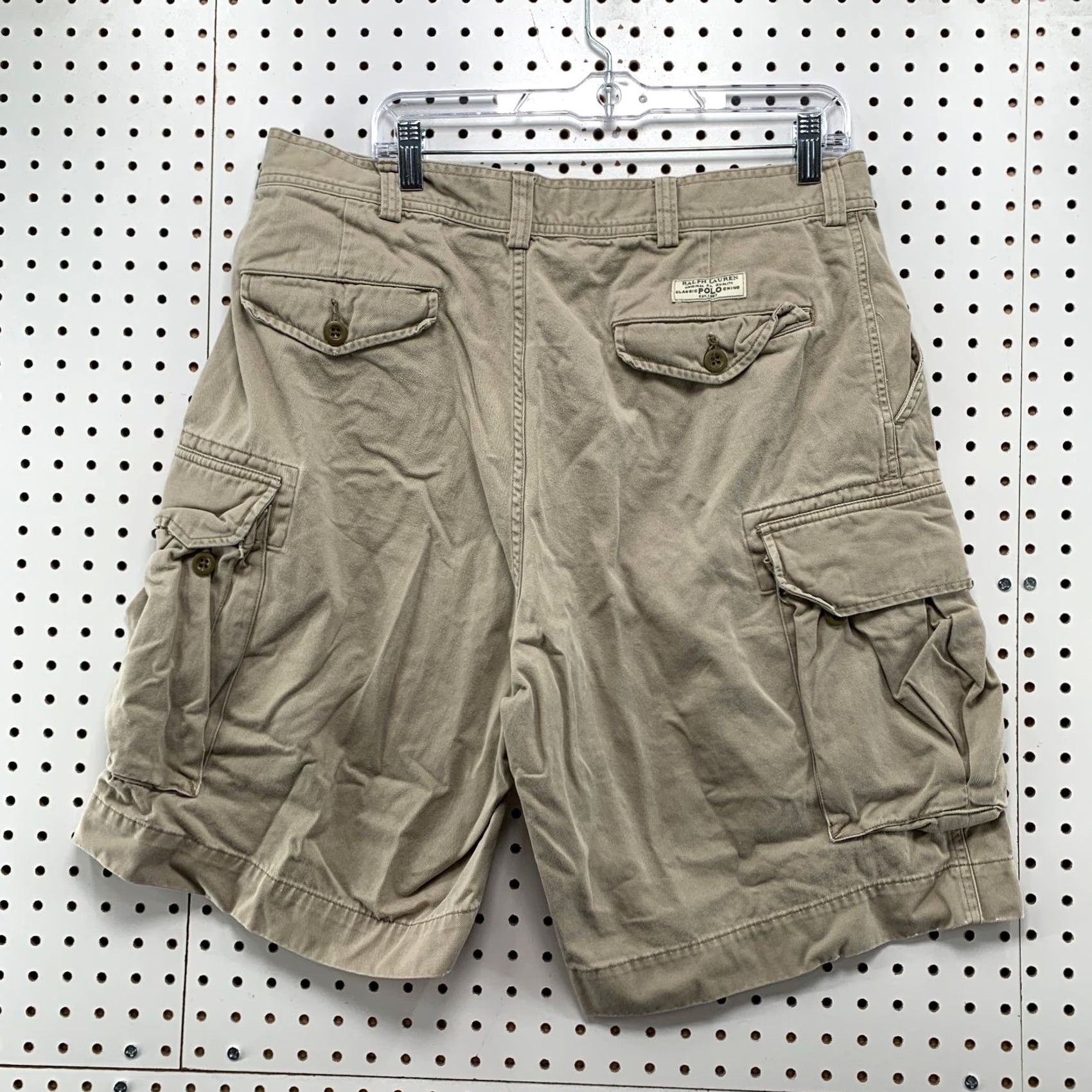 Polo Ralph Lauren Polo Ralph Lauren Cargo Shorts Mens 36 Khaki Beige Military Army Outdoor 36x10 Size US M / EU 48-50 / 2 - 2 Thumbnail