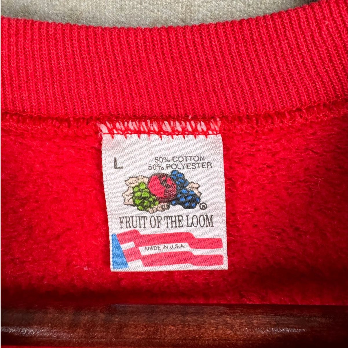 Coca Cola × Vintage VTG 90s Coca Cola Coke Raglan Sweatshirt Mens Sz L Red Size US L / EU 52-54 / 3 - 5 Thumbnail