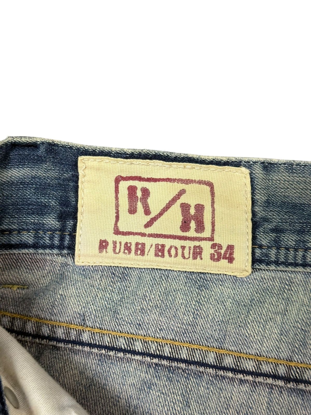Japanese Brand Loose Jeans Rush Hour Distress Faded amiri dior homme 3🟦5 Size US 33 - 8 Thumbnail
