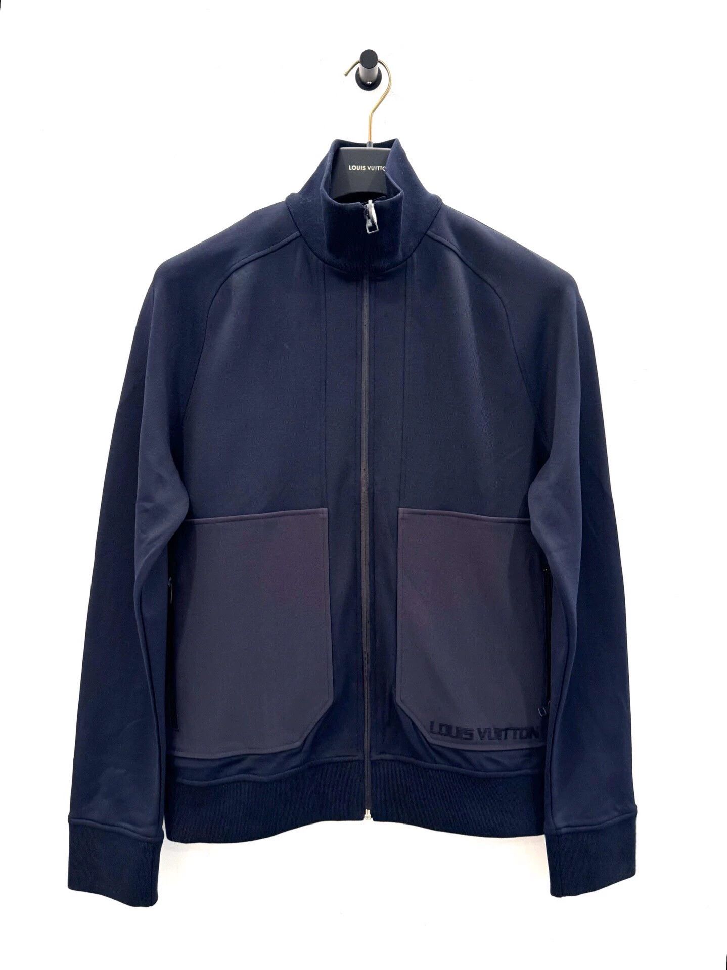 Louis Vuitton Louis Vuitton Navy/Grey Logo Pocket Zip Jacket S Size US S / EU 44-46 / 1 - 1 Thumbnail