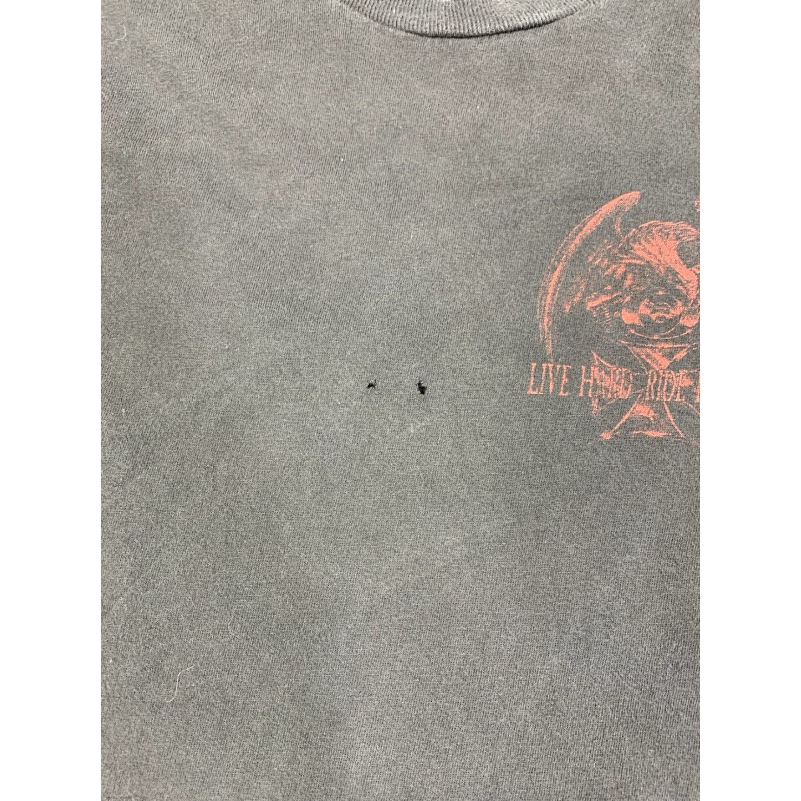 Olive Live Hard Ride Harder T Shirt Mens L Black Biker 11648 Size US L / EU 52-54 / 3 - 4 Thumbnail